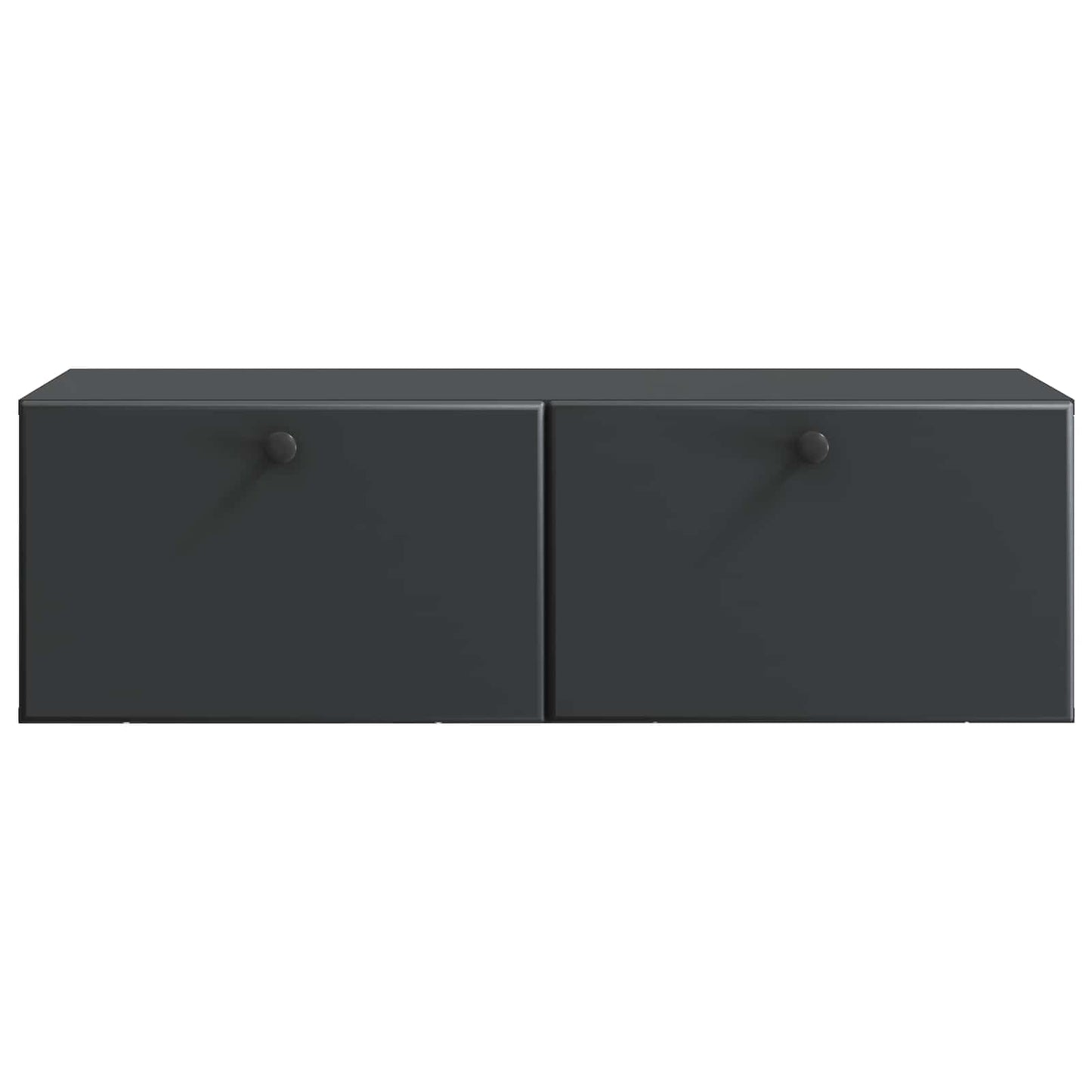 Fali TV szekrény 98 x 41 x 30 cm Fekete Szerelt Fa