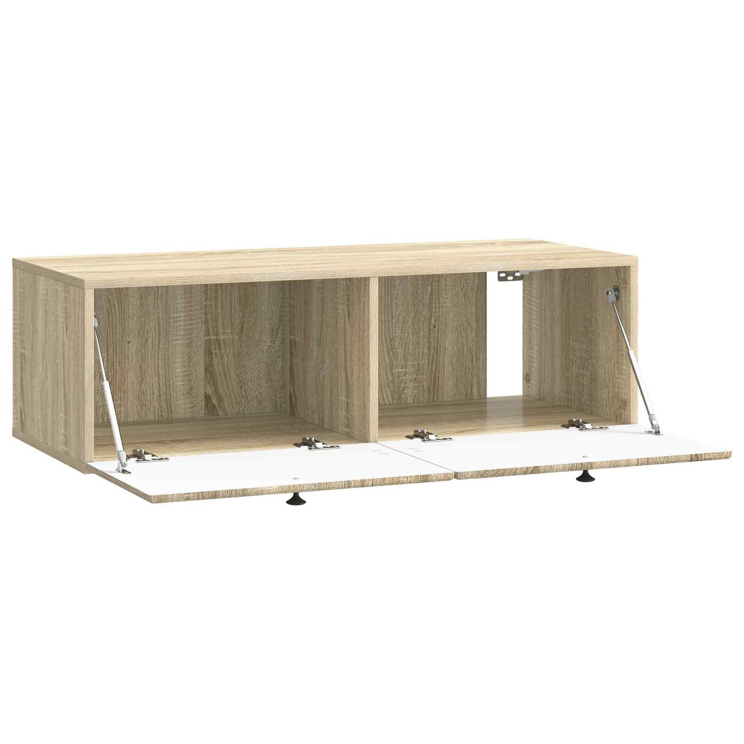 Fali TV szekrény 98 x 41 x 30 cm Sonoma Tölgy Szerelt Fa