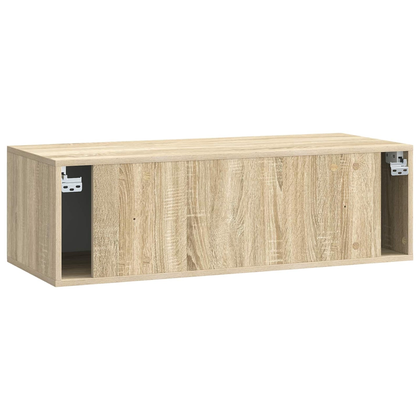 Fali TV szekrény 98 x 41 x 30 cm Sonoma Tölgy Szerelt Fa