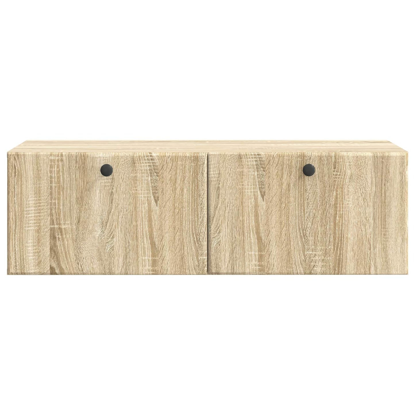 Fali TV szekrény 98 x 41 x 30 cm Sonoma Tölgy Szerelt Fa