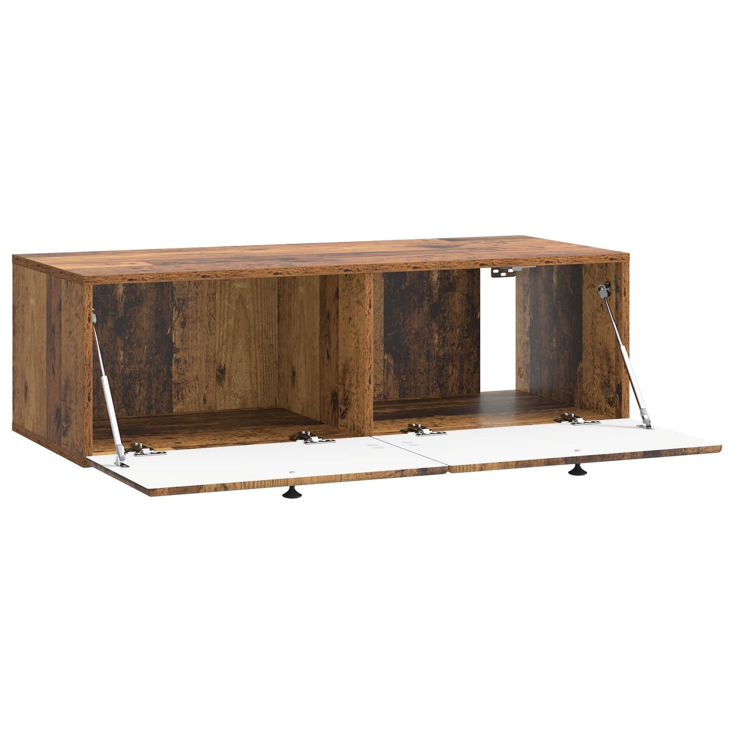 Fali TV szekrény 98 x 41 x 30 cm Antik Fa Szerelt Fa