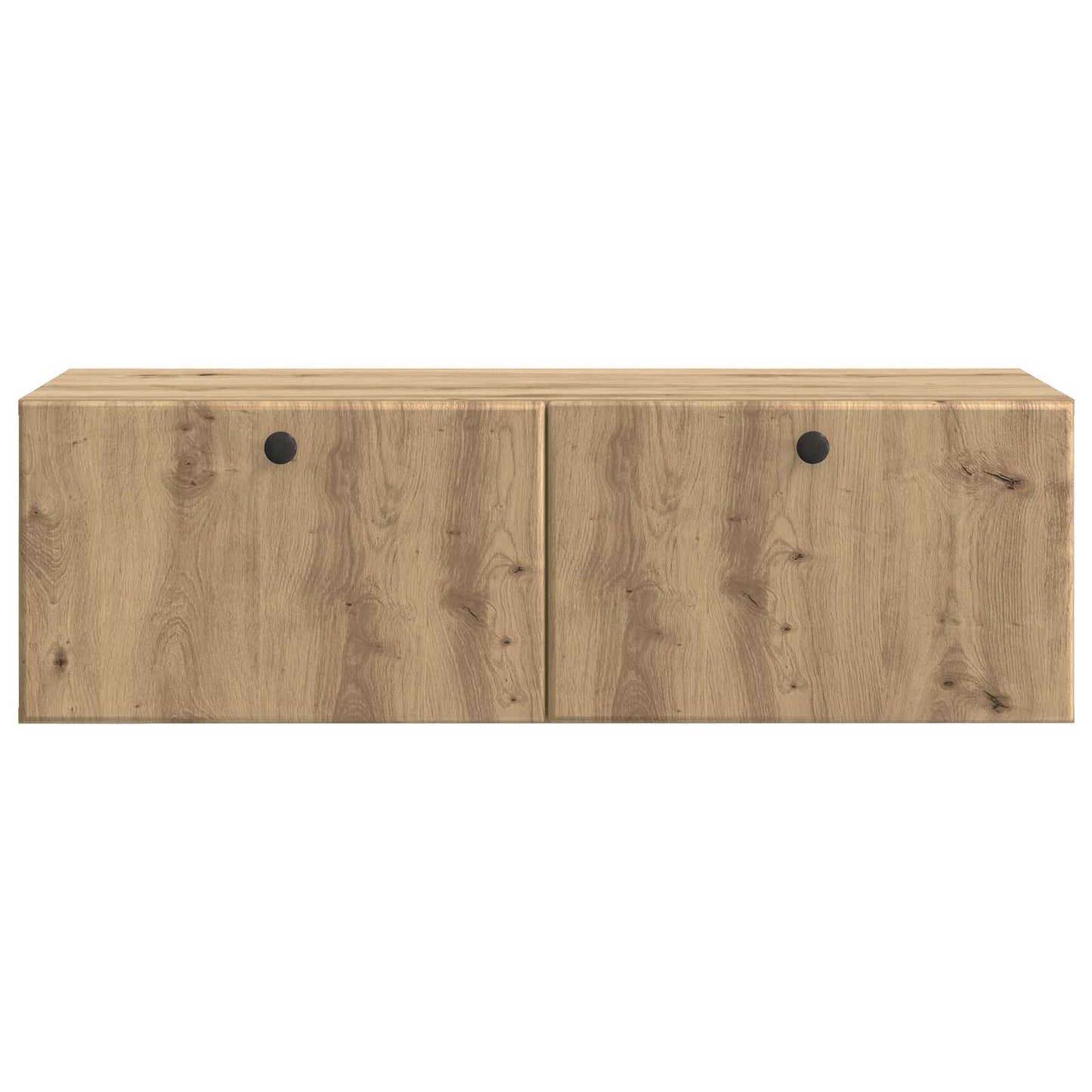 Fali TV szekrény 98 x 41 x 30 cm Kézműves Tölgy Szerelt Fa