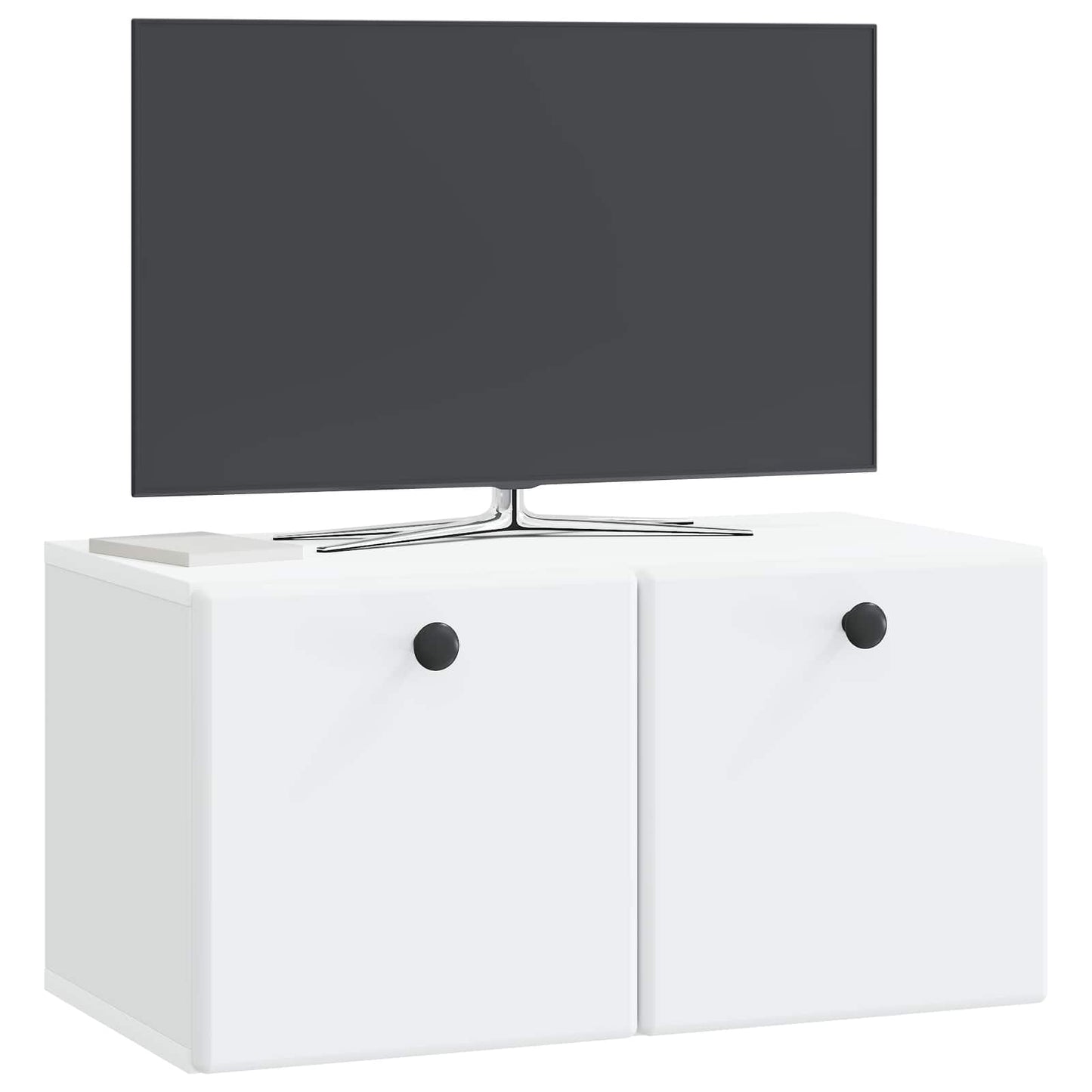 Fali TV szekrény 59,5 x 31 x 30 cm Fehér Szerelt Fa