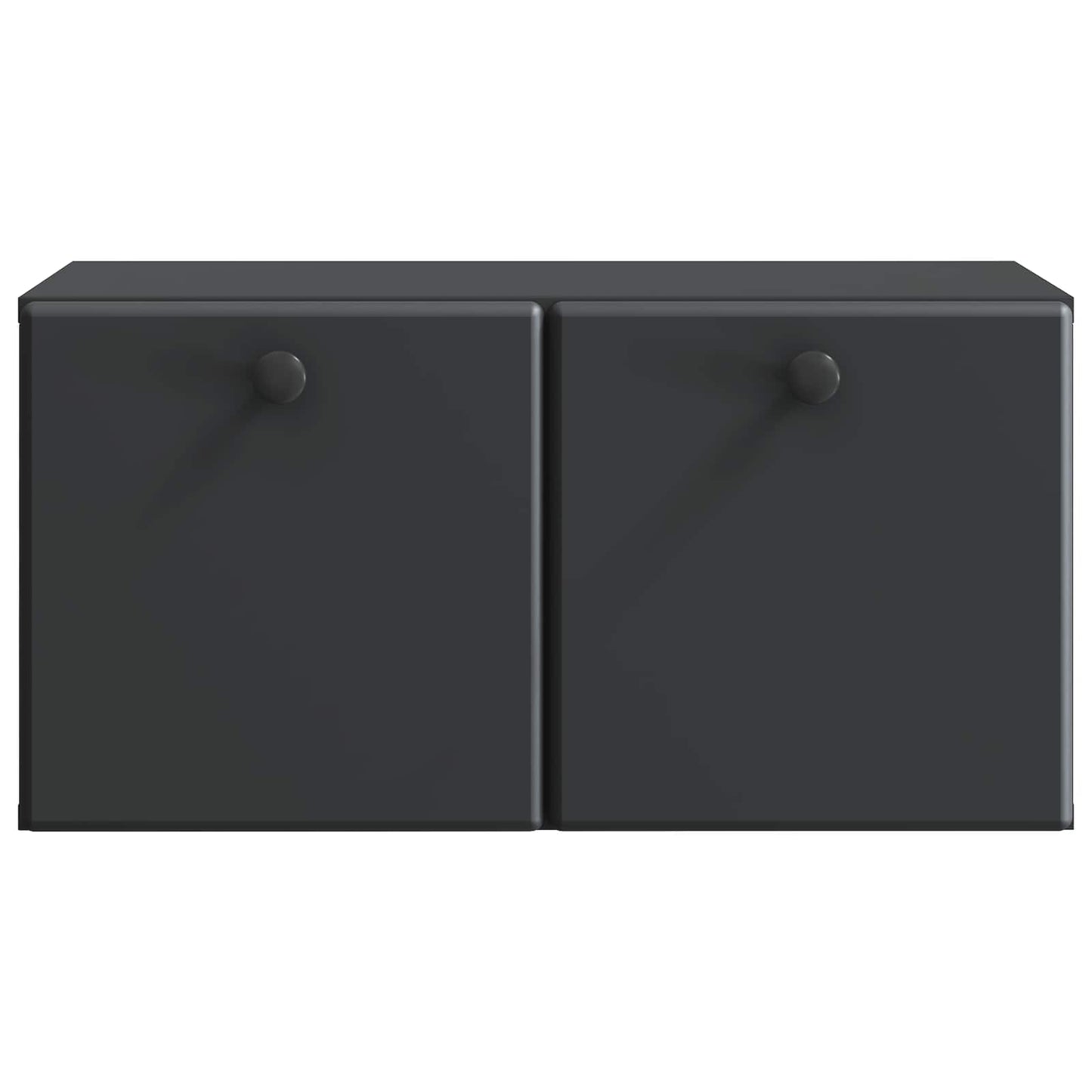 Fali TV szekrény 59,5 x 31 x 30 cm Fekete Szerelt Fa