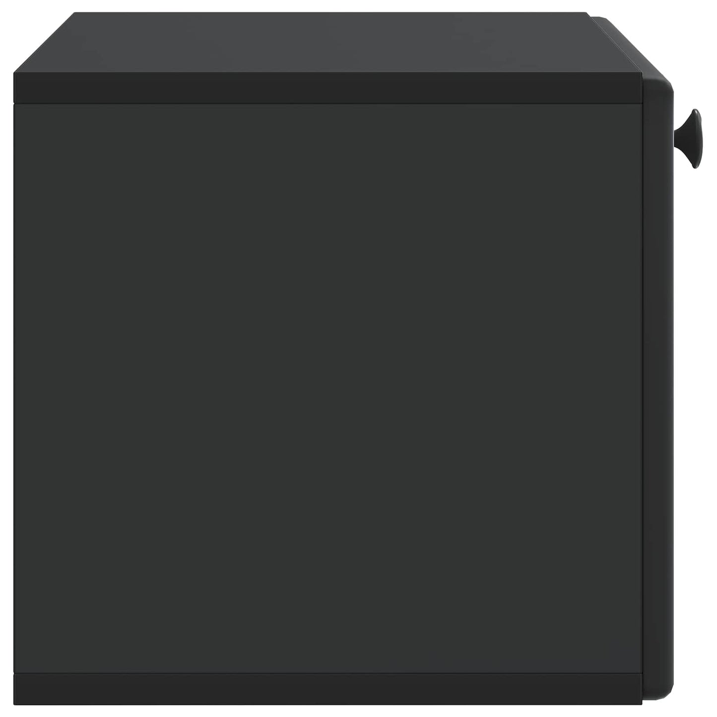 Fali TV szekrény 59,5 x 31 x 30 cm Fekete Szerelt Fa
