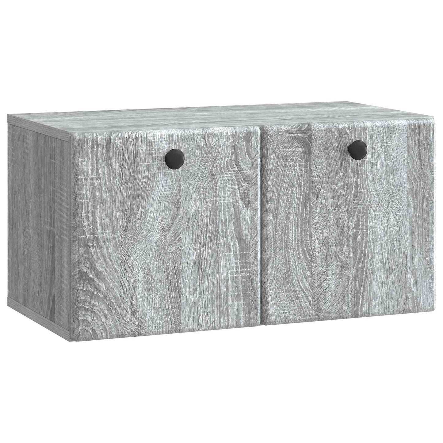 Fali TV szekrény 59,5 x 31 x 30 cm Szürke Sonoma Szerelt Fa