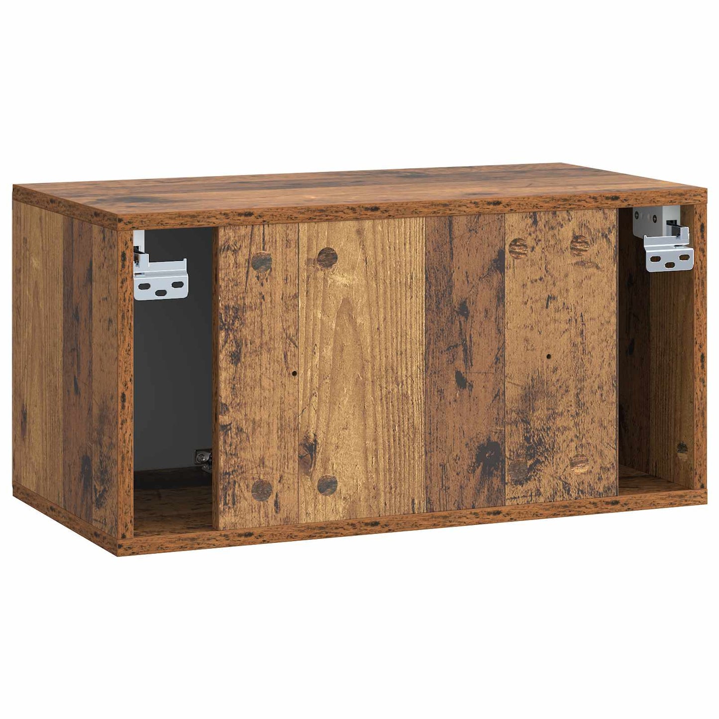 Fali TV szekrény 59,5 x 31 x 30 cm Antik Fa Szerelt Fa