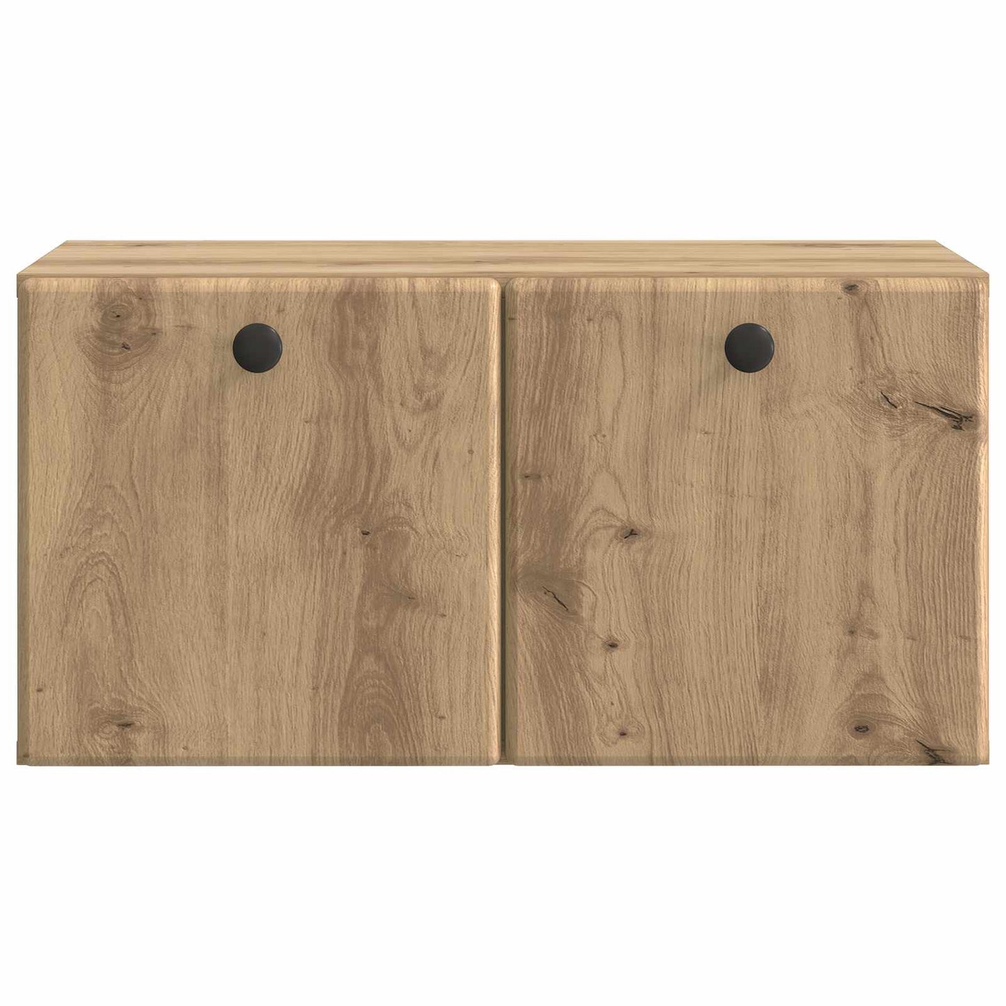 Fali TV szekrény 59,5 x 31 x 30 cm Kézműves Tölgy Szerelt Fa