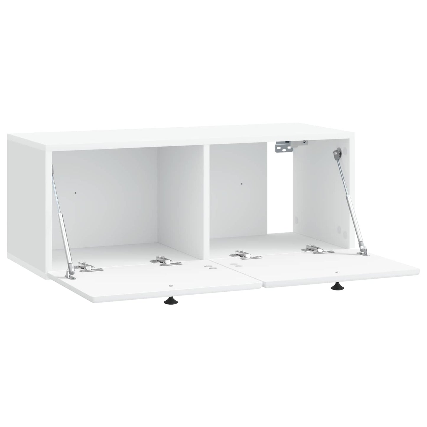 Fali TV szekrény 78,5 x 31 x 30 cm Fehér Szerelt Fa