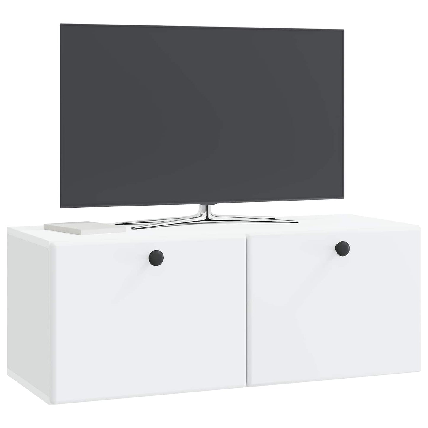 Fali TV szekrény 78,5 x 31 x 30 cm Fehér Szerelt Fa