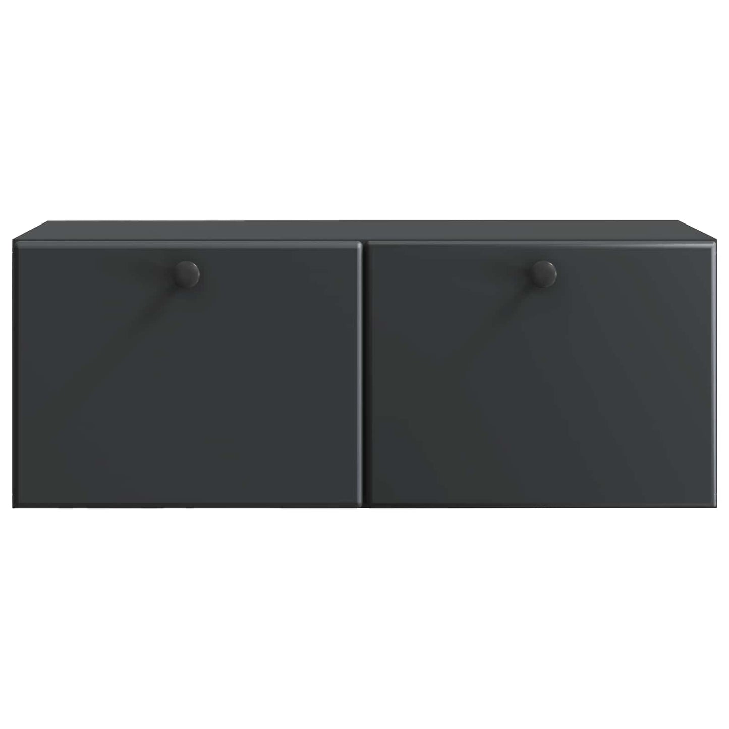 Fali TV szekrény 78,5 x 31 x 30 cm Fekete Szerelt Fa