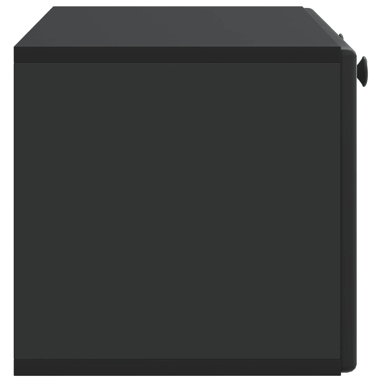 Fali TV szekrény 78,5 x 31 x 30 cm Fekete Szerelt Fa