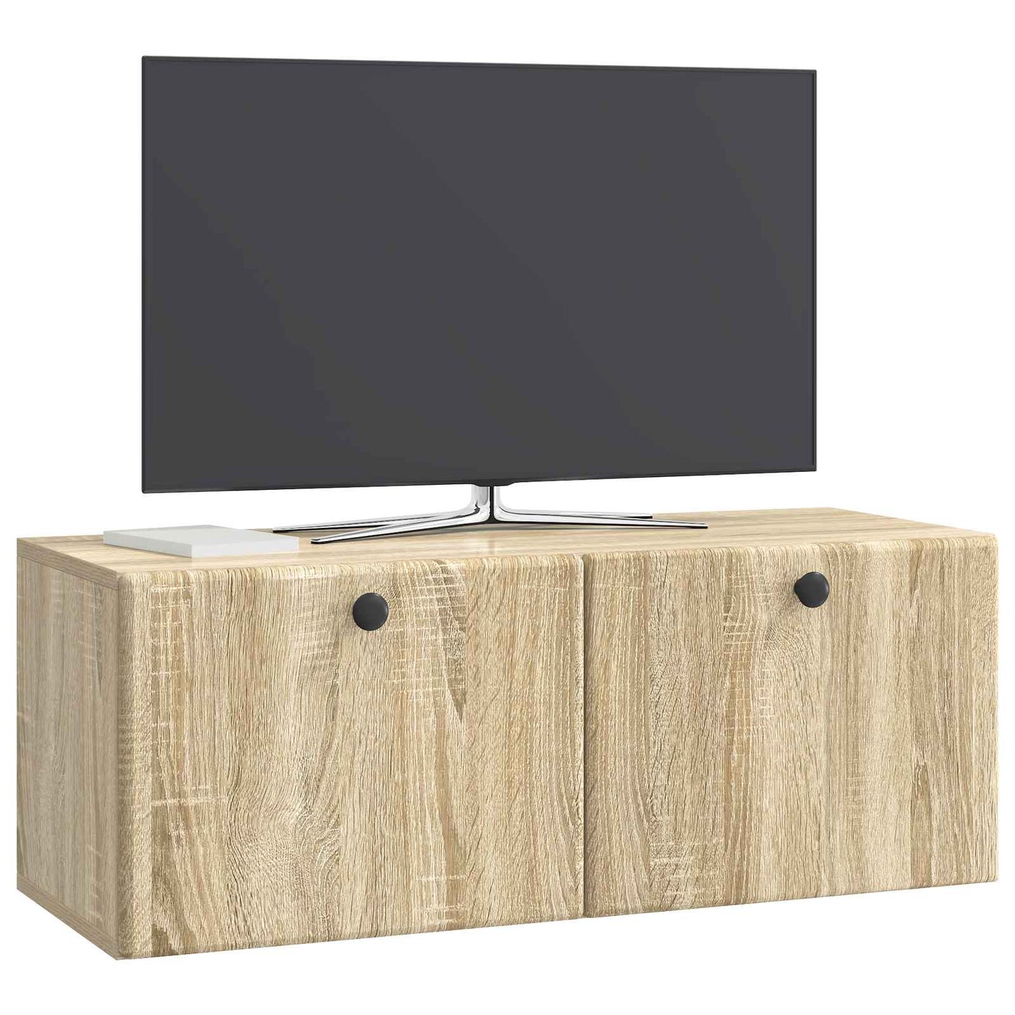 Fali TV szekrény 78,5 x 31 x 30 cm Sonoma Tölgy Szerelt Fa