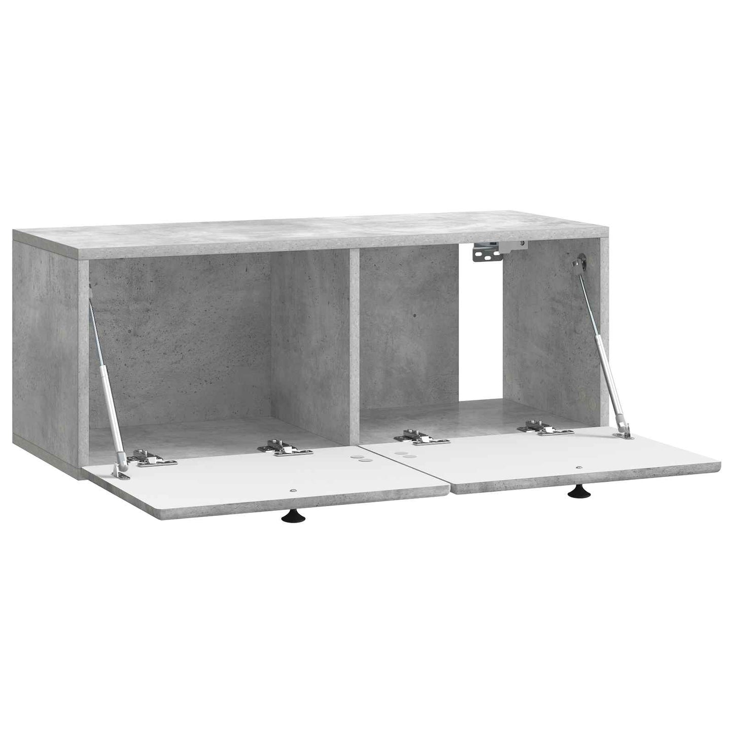 Fali TV szekrény 78,5 x 31 x 30 cm Betonszürke Szerelt Fa