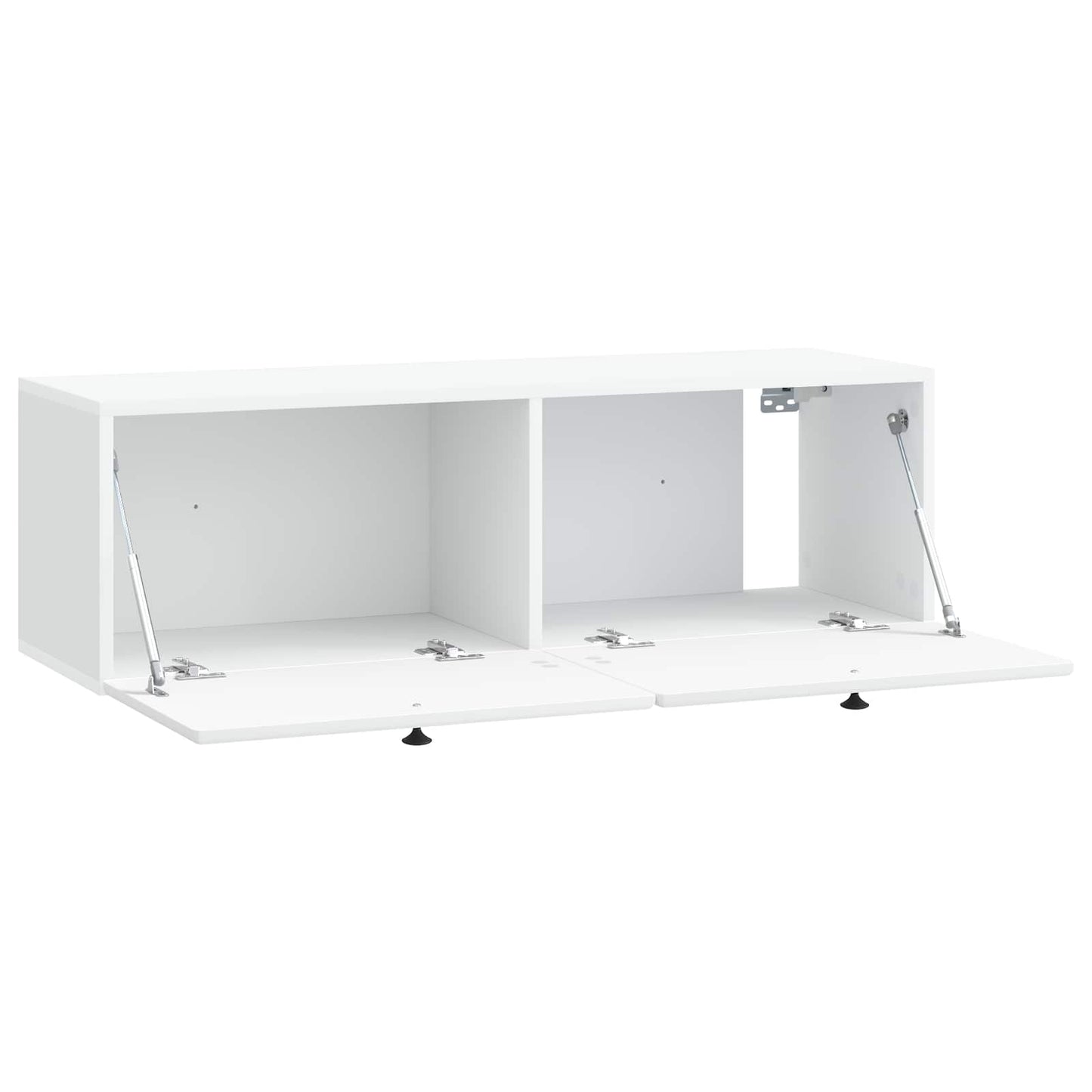 Fali TV szekrény 98 x 31 x 30 cm Fehér Szerelt Fa