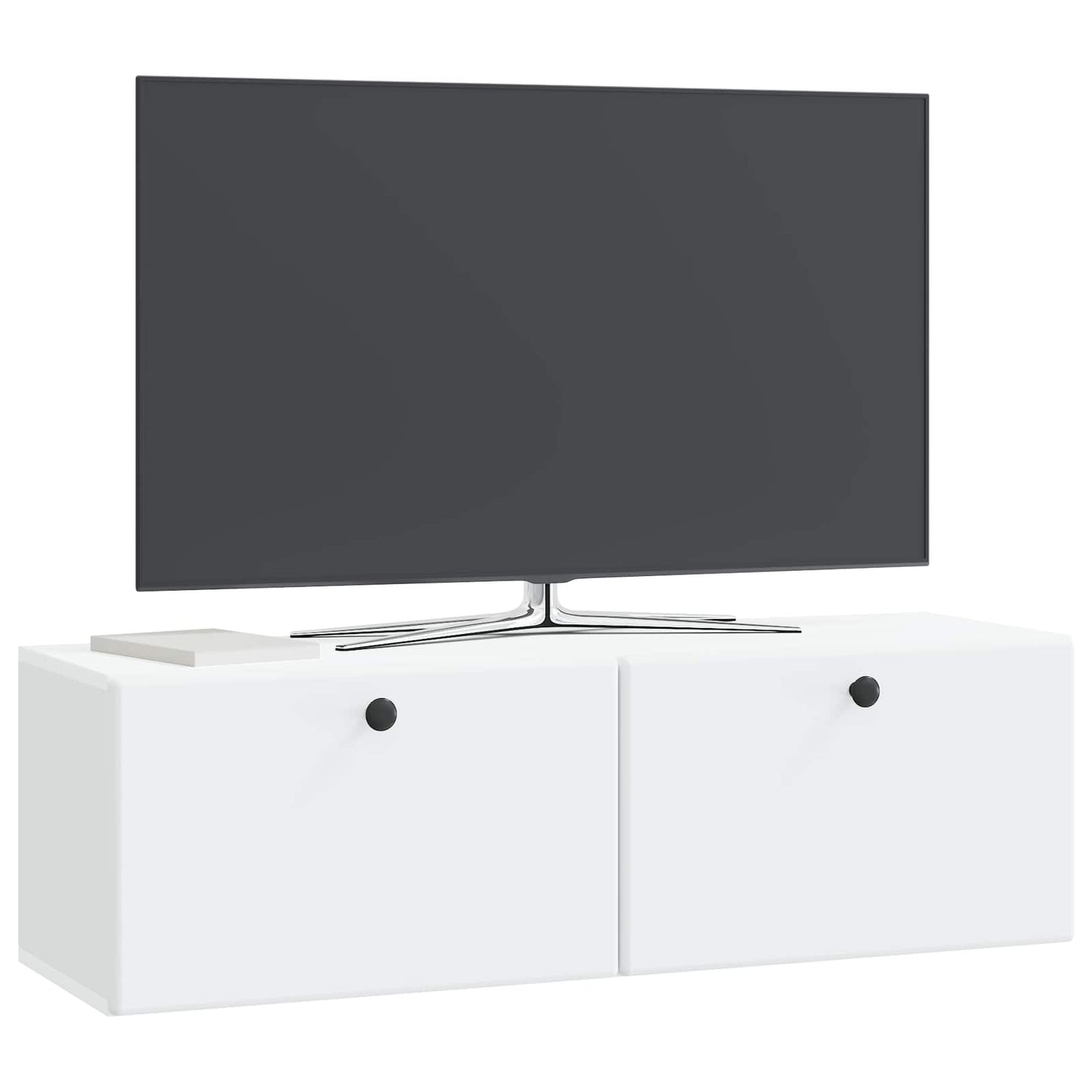 Fali TV szekrény 98 x 31 x 30 cm Fehér Szerelt Fa