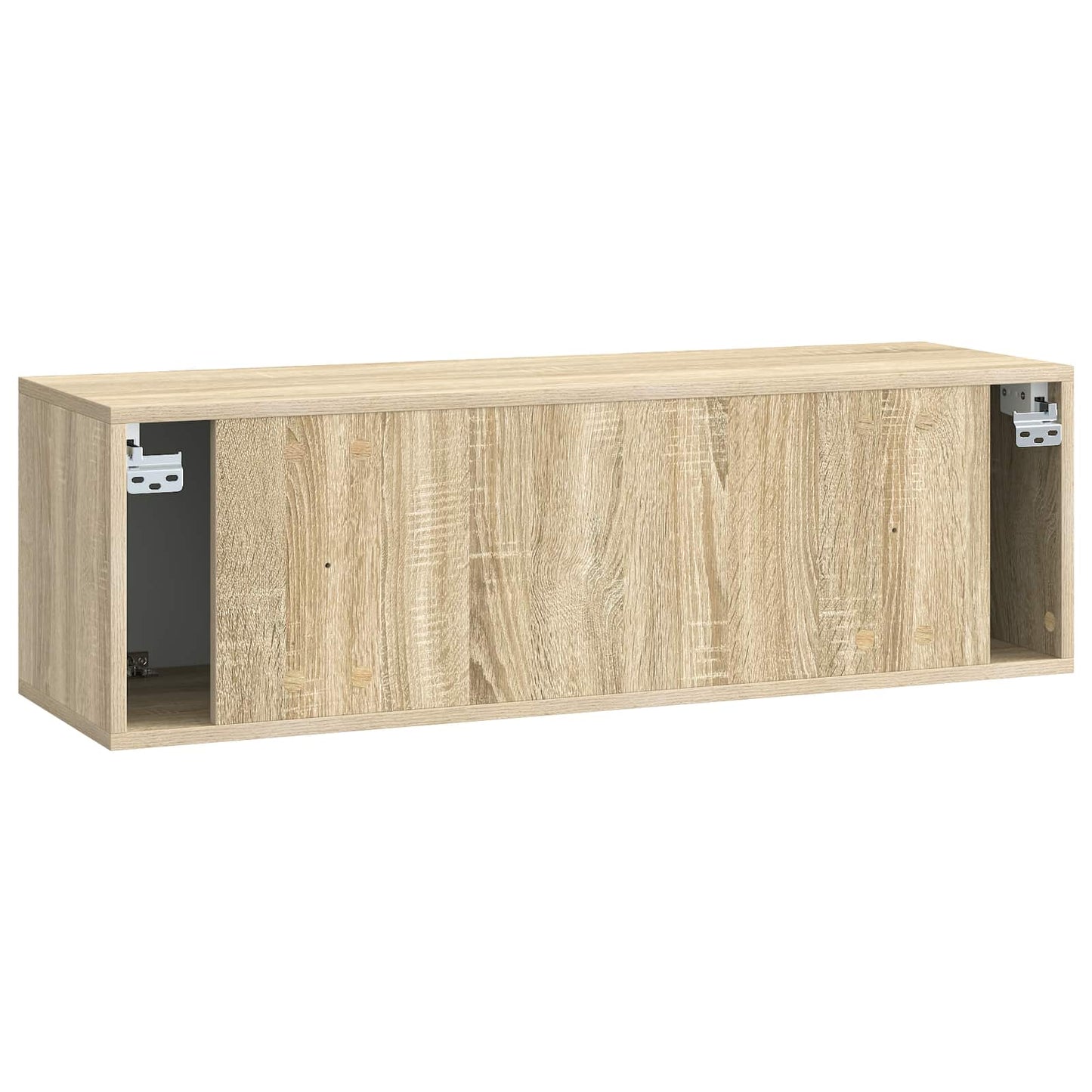 Fali TV szekrény 98 x 31 x 30 cm Sonoma Tölgy Szerelt Fa