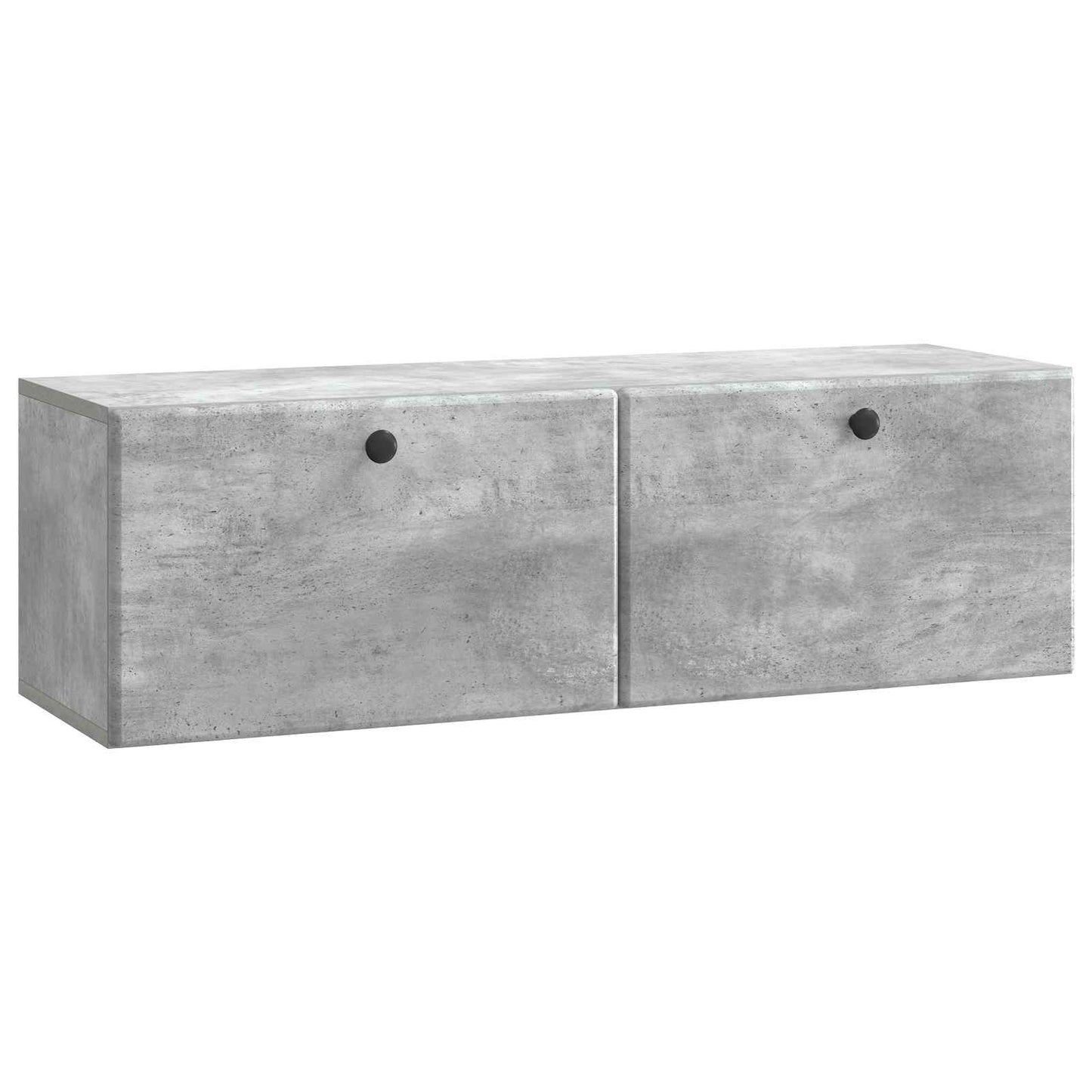 Fali TV szekrény 98 x 31 x 30 cm Betonszürke Szerelt Fa