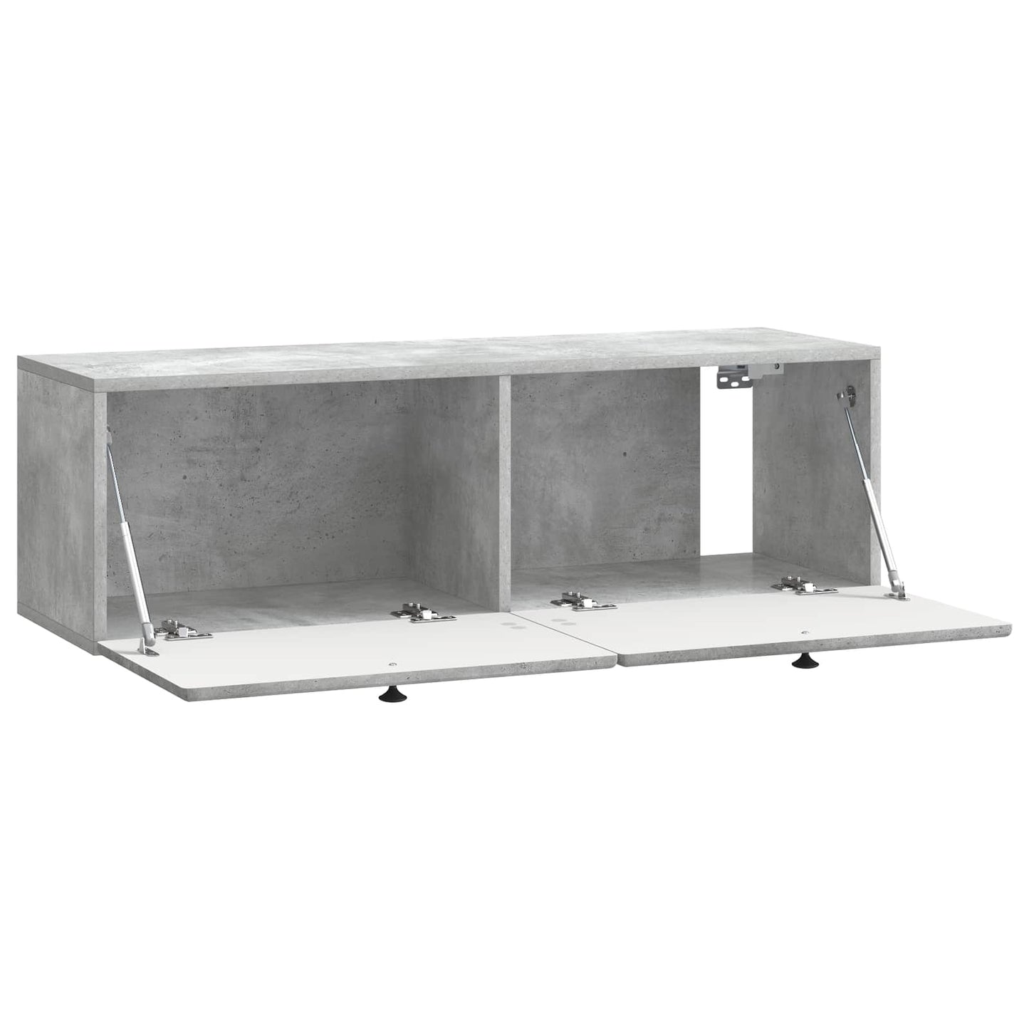 Fali TV szekrény 98 x 31 x 30 cm Betonszürke Szerelt Fa
