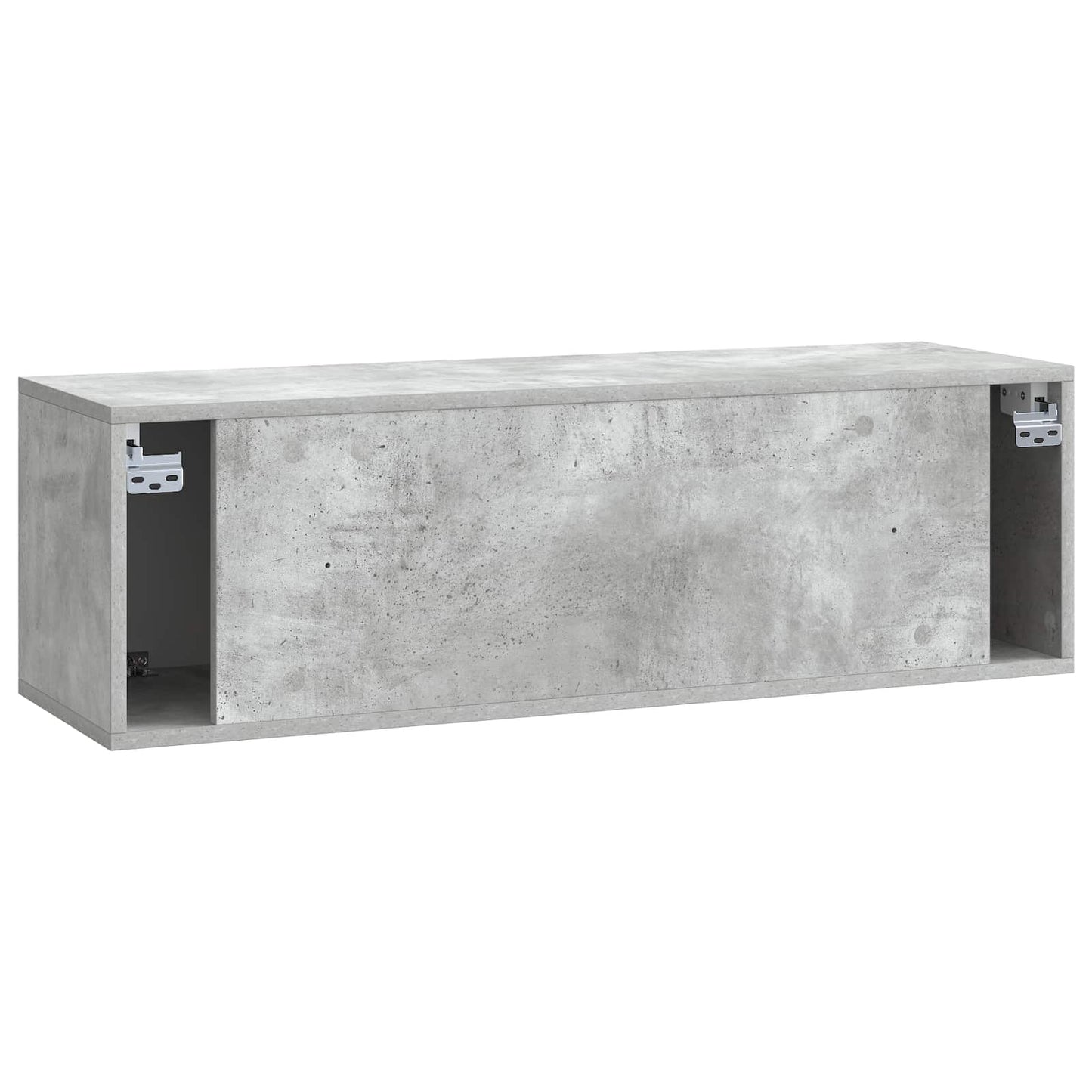 Fali TV szekrény 98 x 31 x 30 cm Betonszürke Szerelt Fa