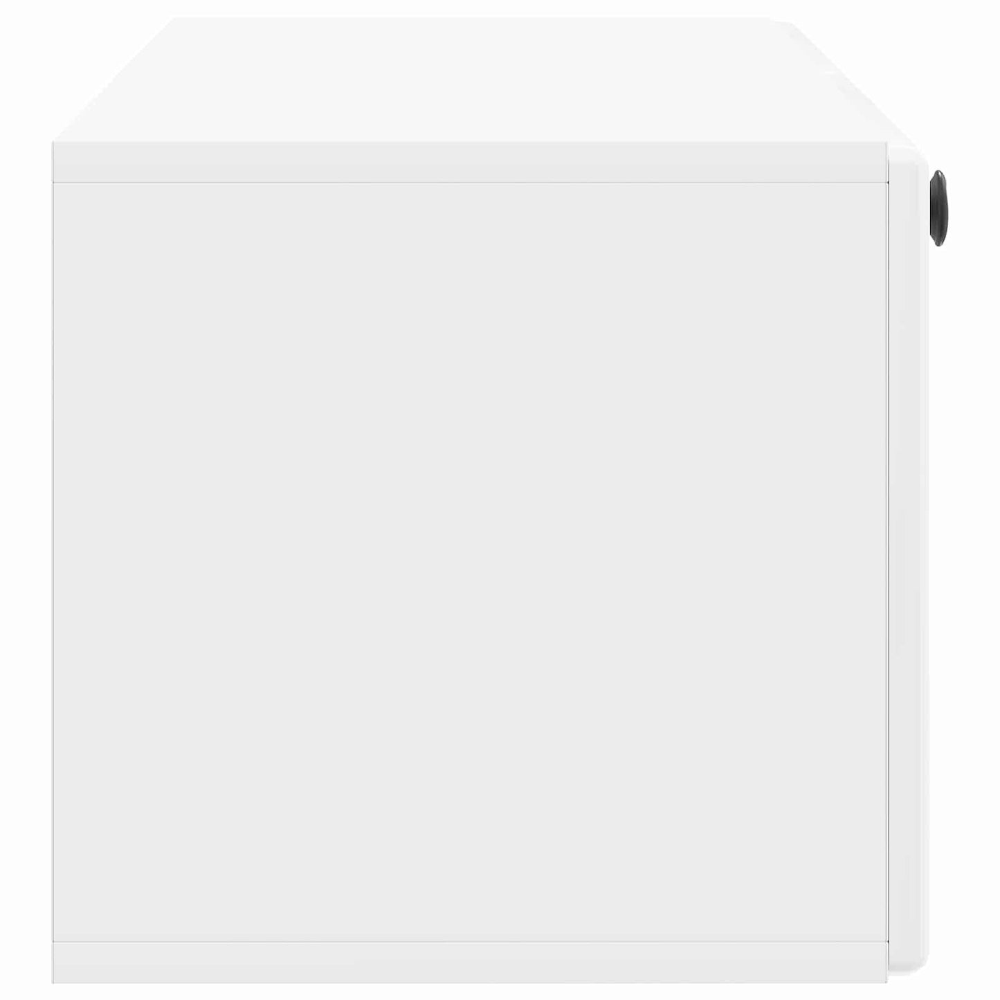 Fali TV szekrény 98 x 31 x 30 cm Magasfényű Fehér Szerelt Fa