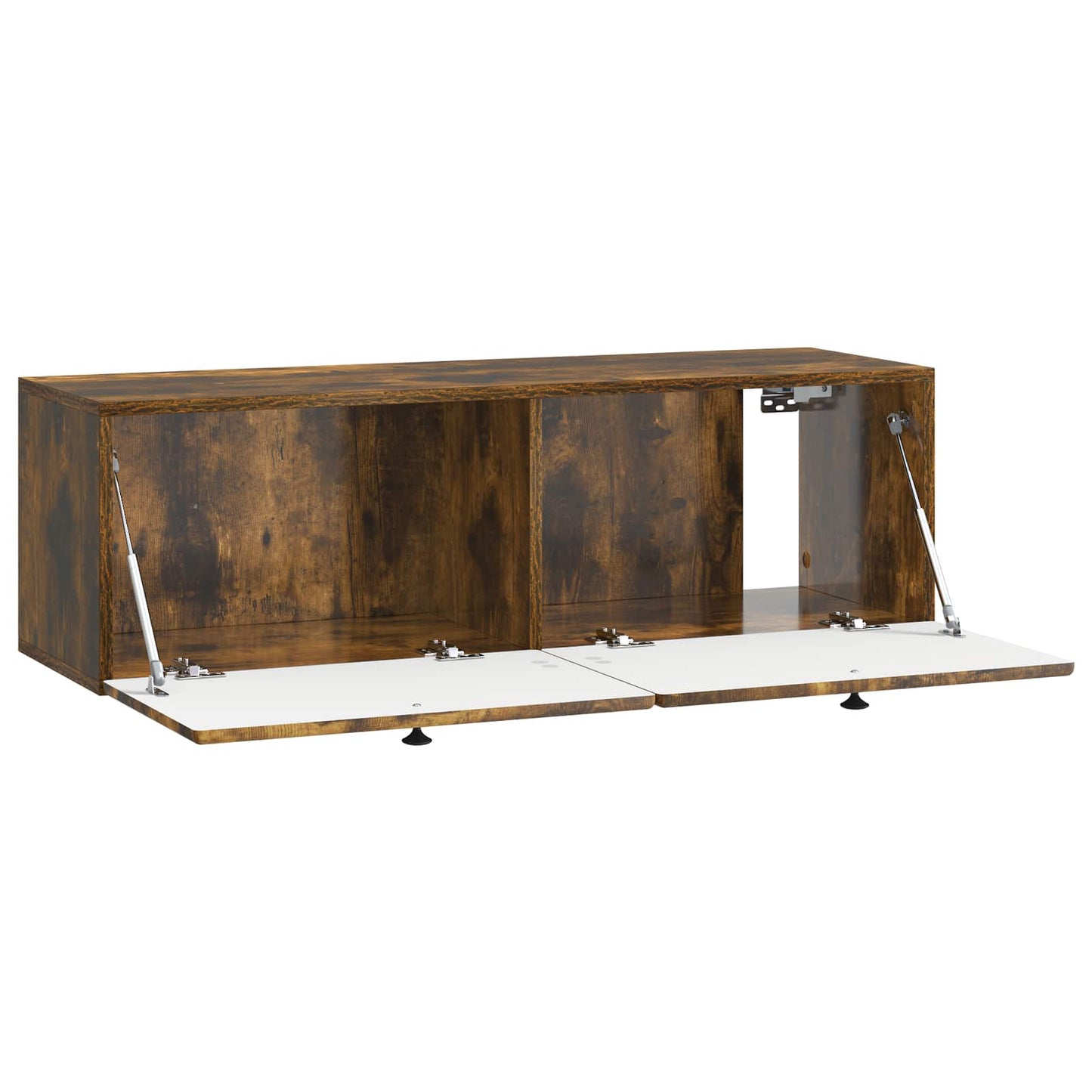 Fali TV szekrény 98 x 31 x 30 cm Füstös Tölgy Szerelt Fa