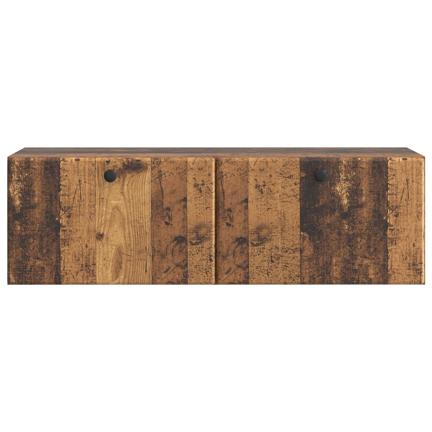 Fali TV szekrény 98 x 31 x 30 cm Antik Fa Szerelt Fa