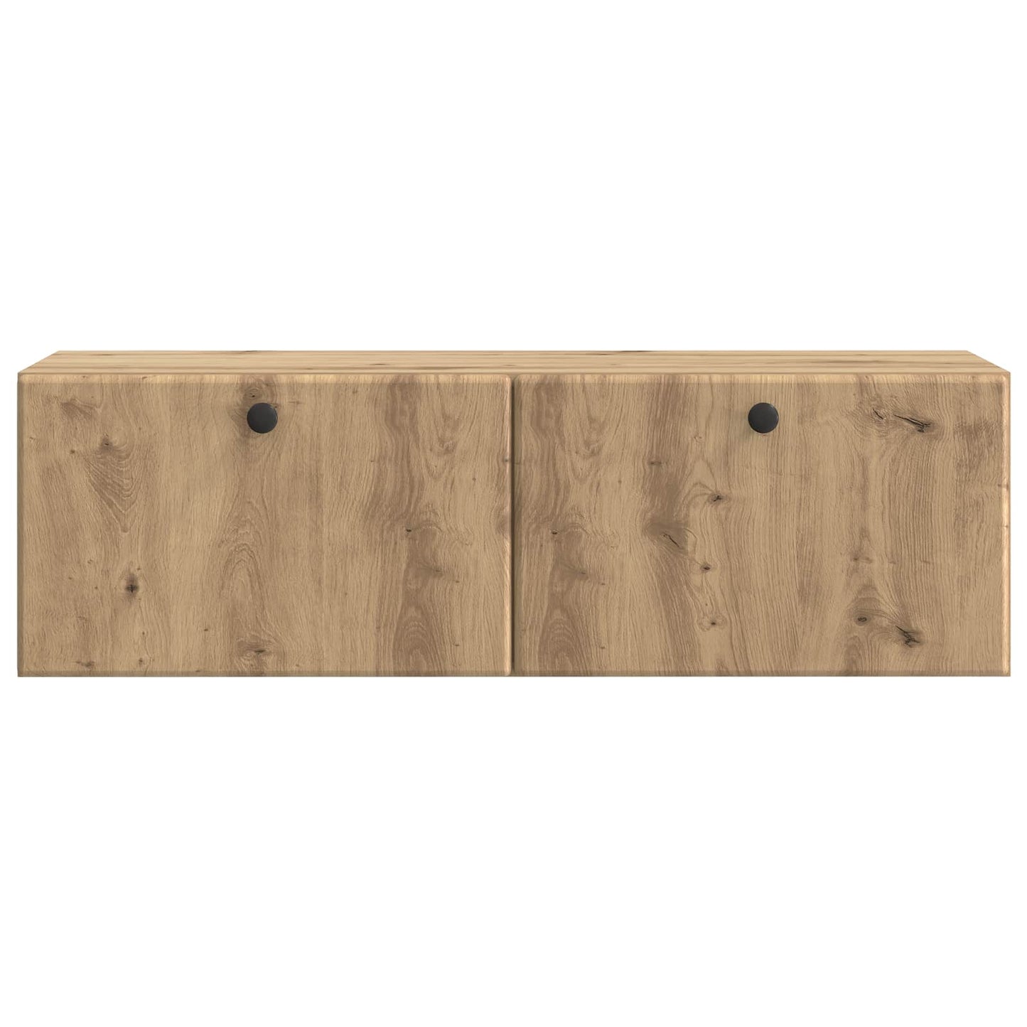 Fali TV szekrény 98 x 31 x 30 cm Kézműves Tölgy Szerelt Fa