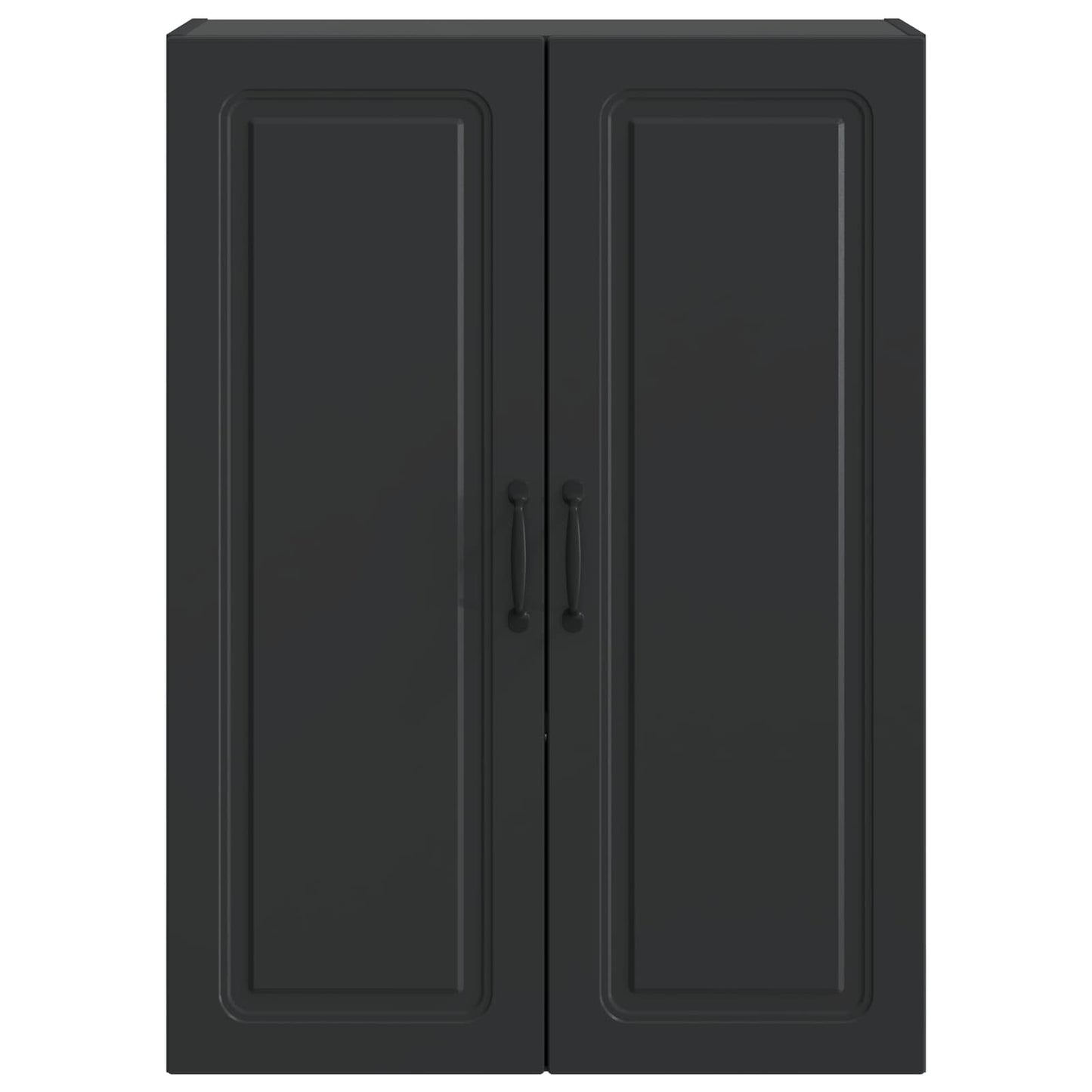 Fali szekrény Fekete 66 x 34,5 x 90 cm Szerelt Fa