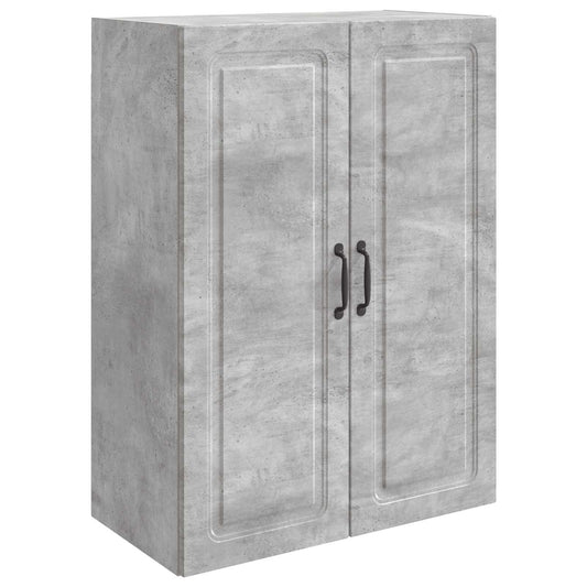 Fali szekrény Betonszürke 66 x 34,5 x 90 cm Szerelt Fa
