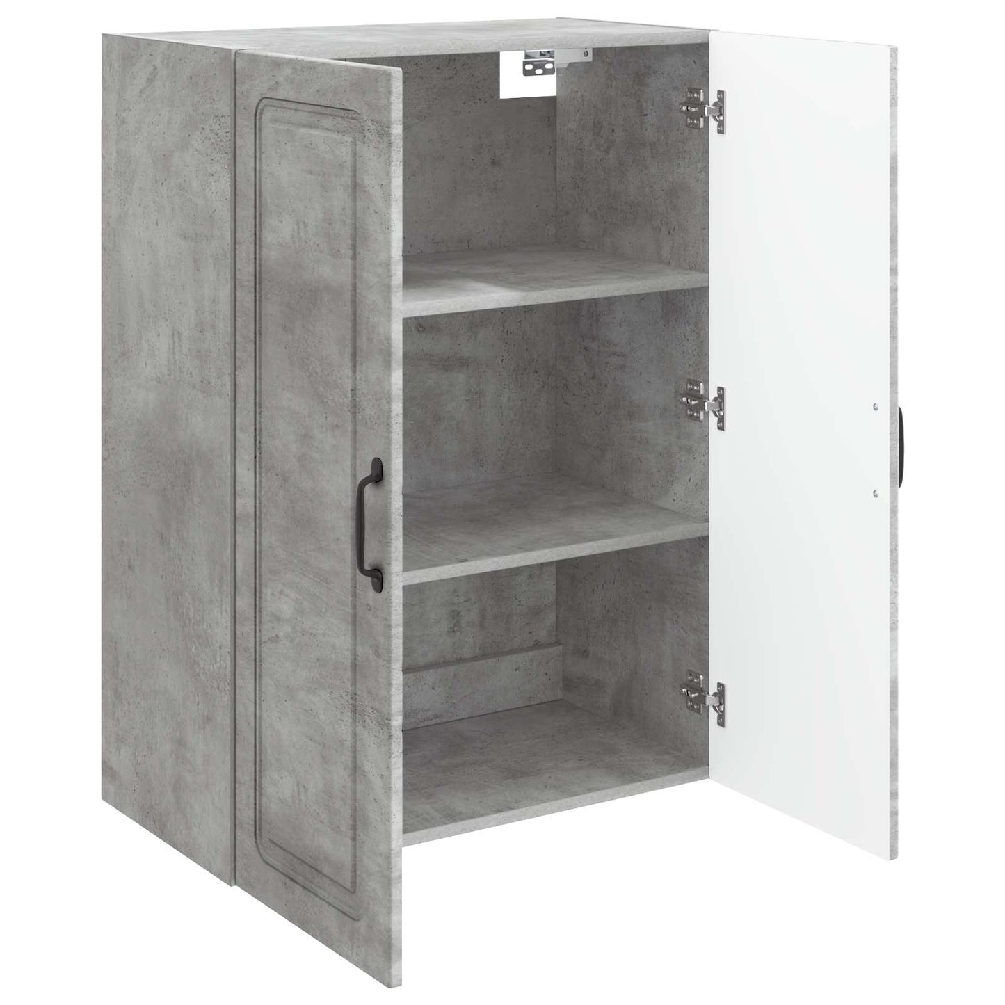 Fali szekrény Betonszürke 66 x 34,5 x 90 cm Szerelt Fa