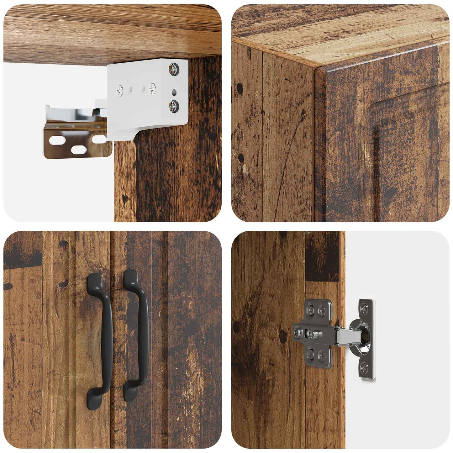 Fali szekrény Antik Fa 66 x 34,5 x 90 cm Szerelt Fa
