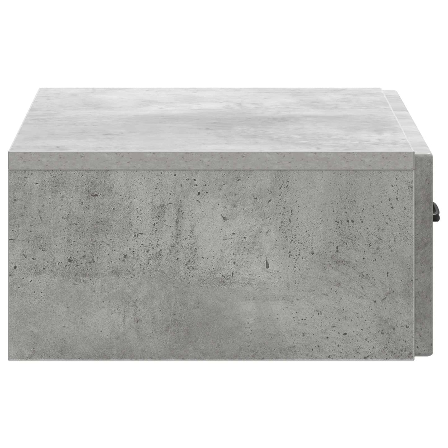 Fali oldaltábla Betonszürke 59 x 34,5 x 17 cm Szerelt Fa