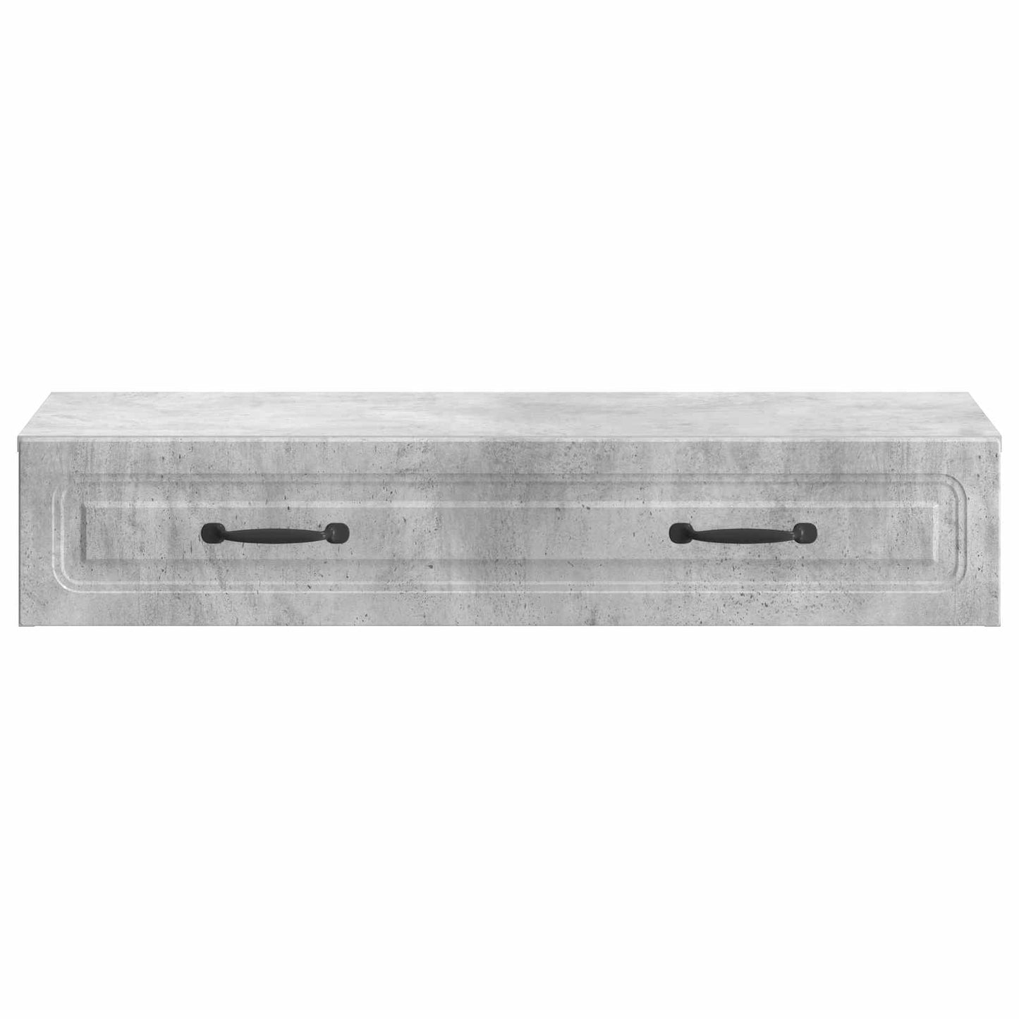 Fali oldaltábla Betonszürke 87,5 x 34,5 x 17 cm Szerelt Fa