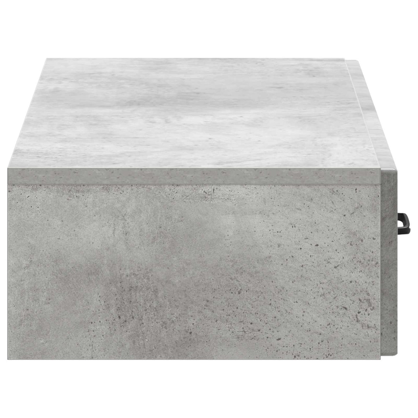 Fali oldaltábla Betonszürke 87,5 x 34,5 x 17 cm Szerelt Fa