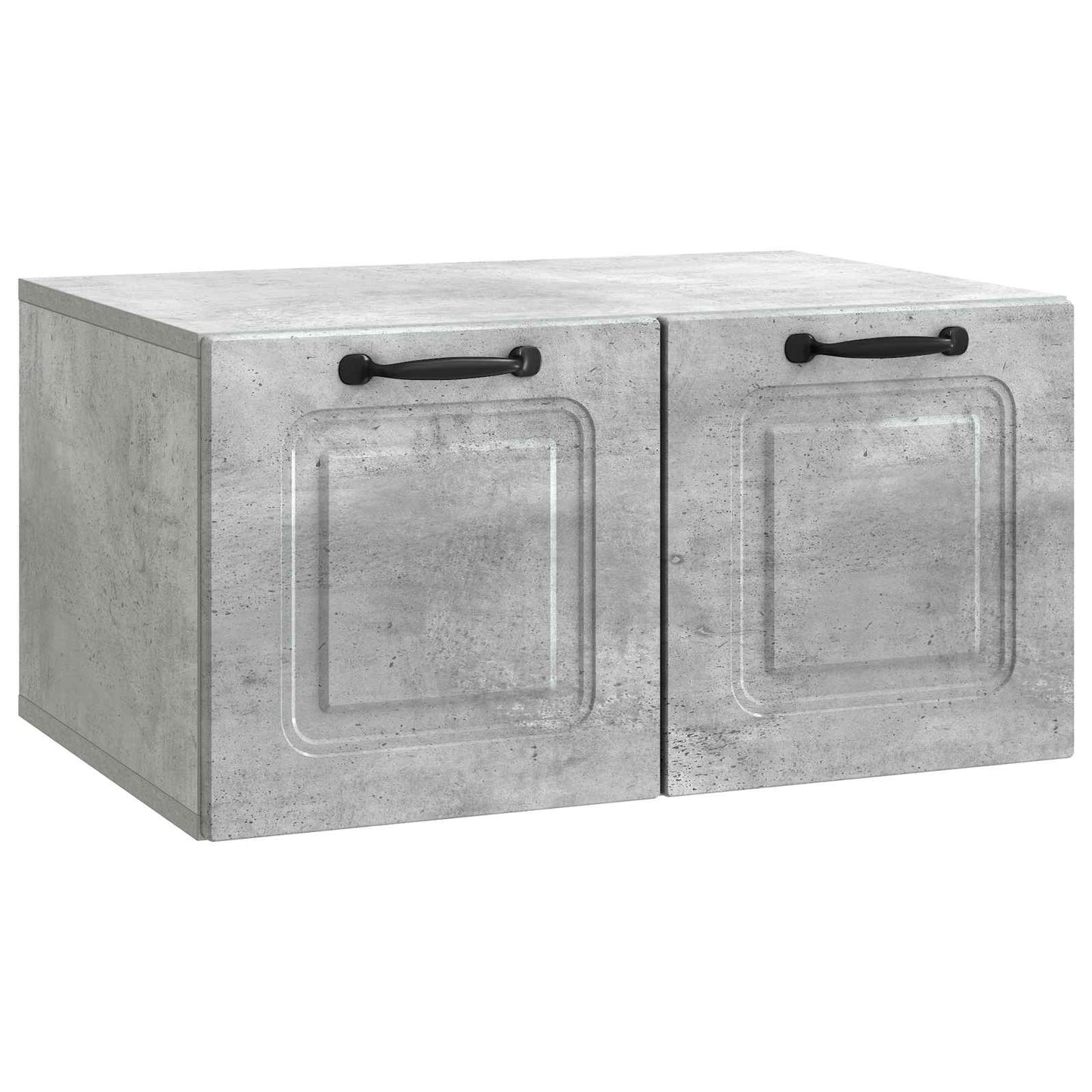 Fali TV szekrény Betonszürke 59,5 x 41 x 30 cm Szerelt Fa