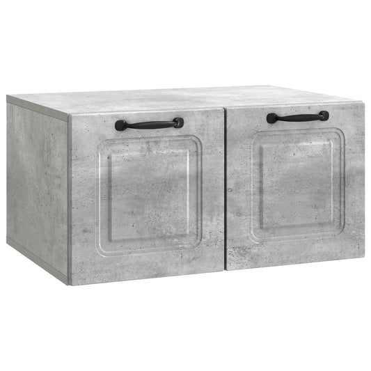 Fali TV szekrény Betonszürke 59,5 x 41 x 30 cm Szerelt Fa
