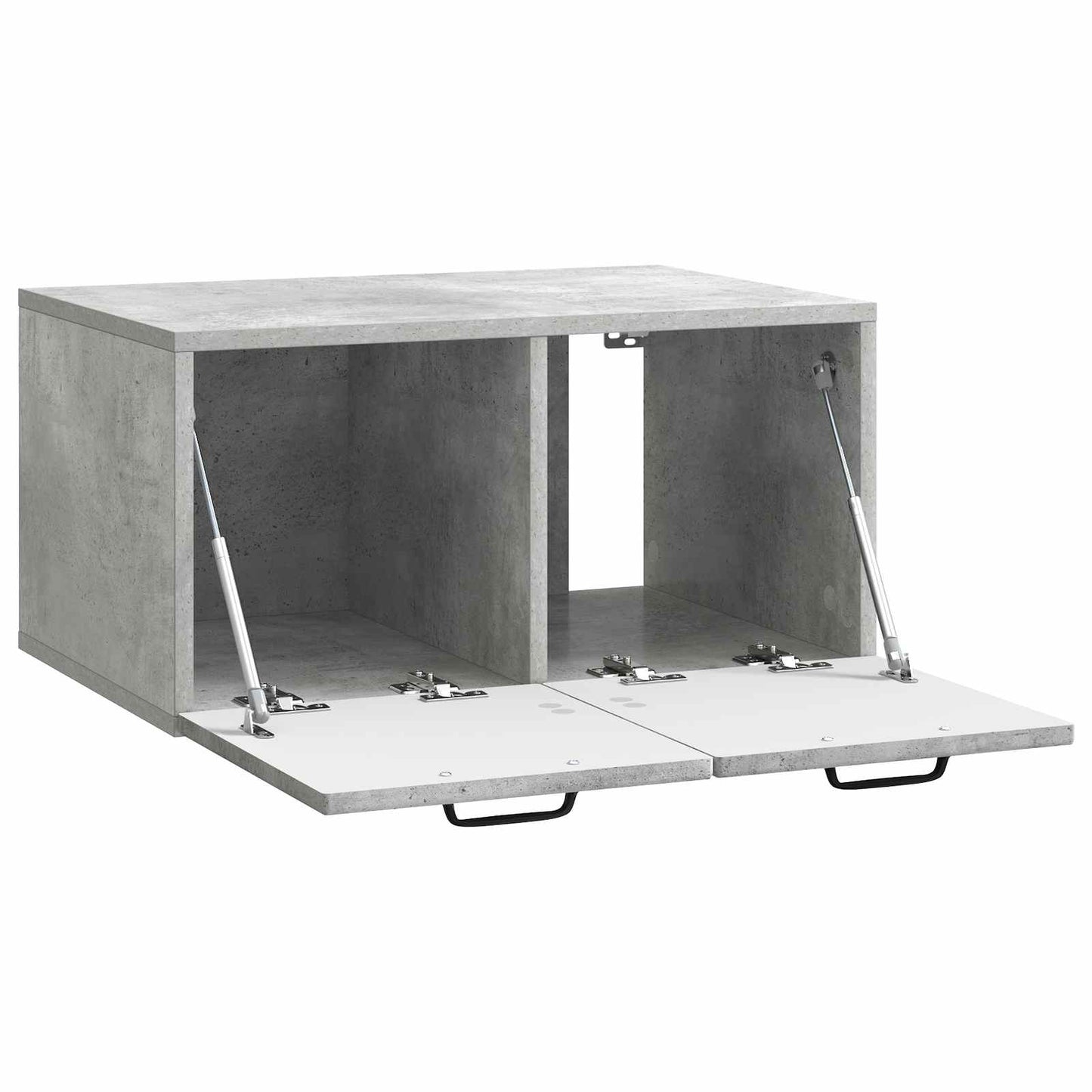 Fali TV szekrény Betonszürke 59,5 x 41 x 30 cm Szerelt Fa