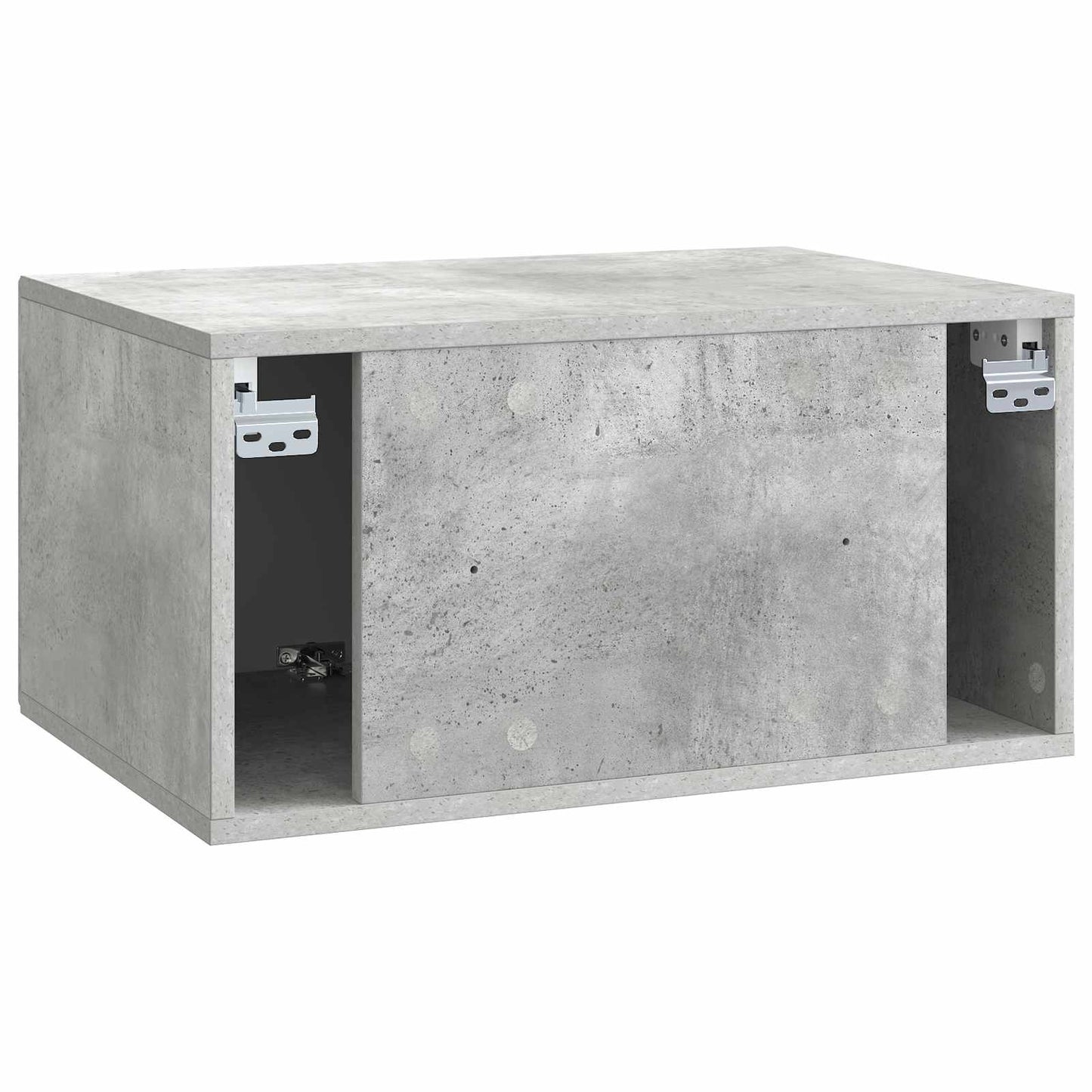 Fali TV szekrény Betonszürke 59,5 x 41 x 30 cm Szerelt Fa