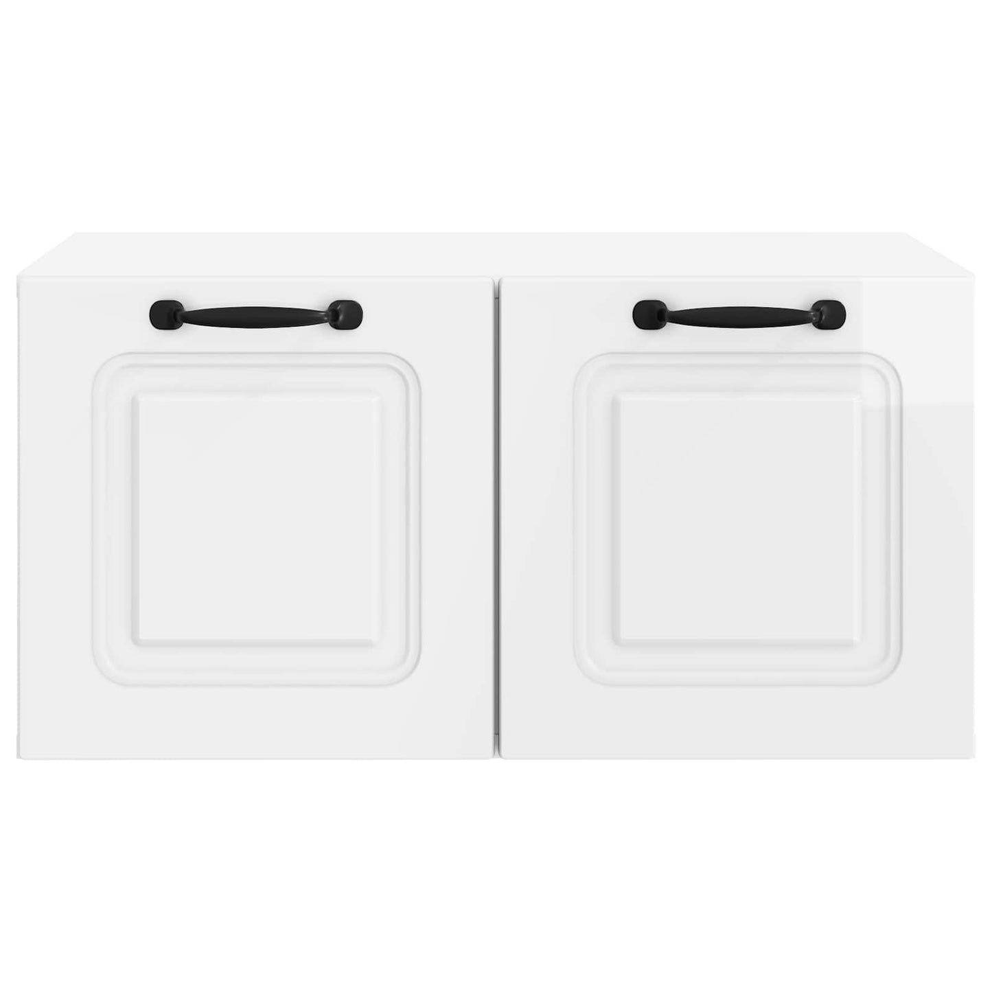 Fali TV szekrény Magasfényű Fehér 59,5 x 41 x 30 cm Szerelt Fa