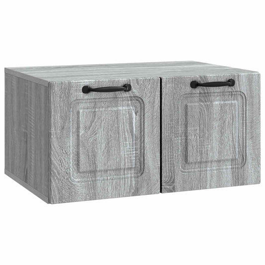 Fali TV szekrény Szürke Sonoma 59,5 x 41 x 30 cm Szerelt Fa