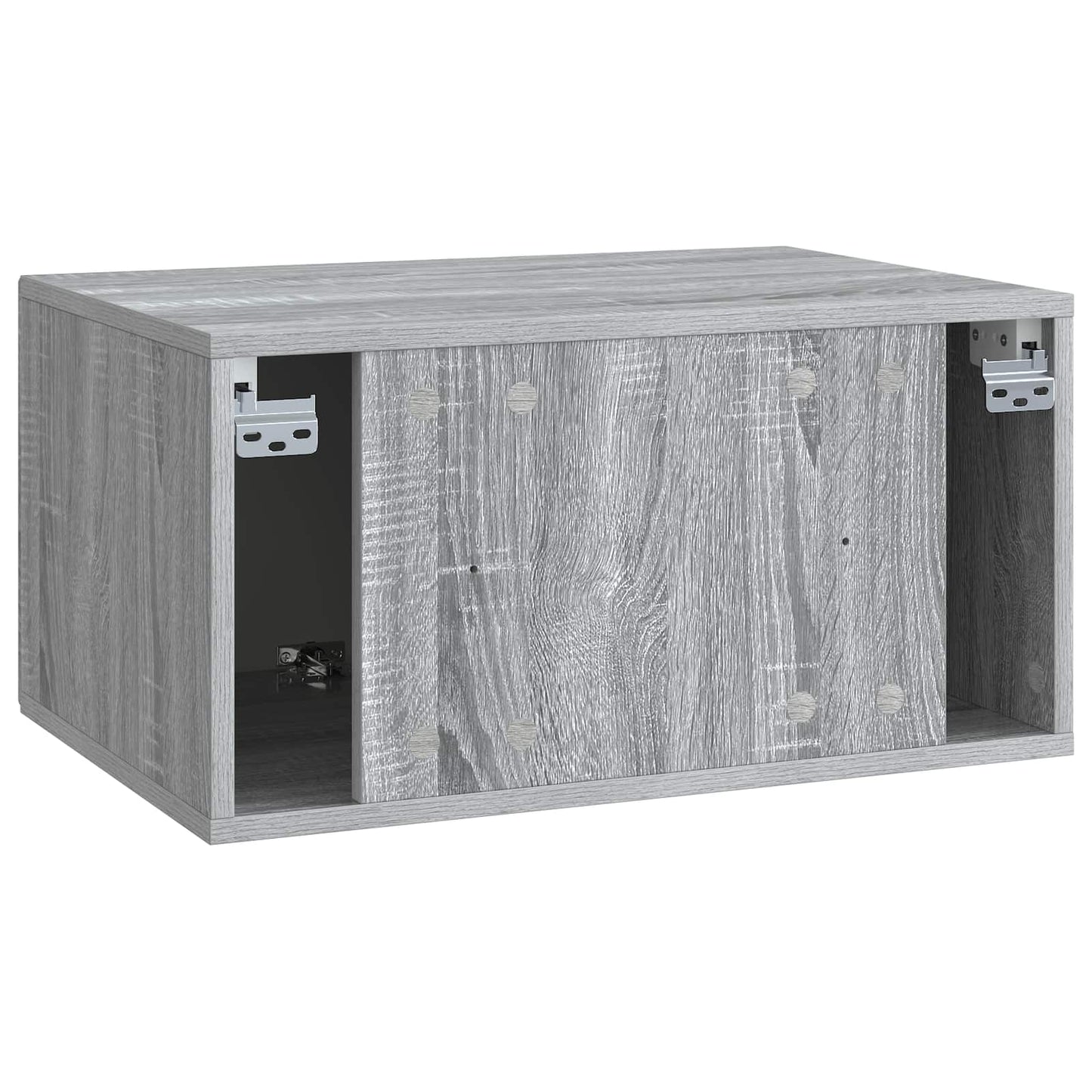 Fali TV szekrény Szürke Sonoma 59,5 x 41 x 30 cm Szerelt Fa