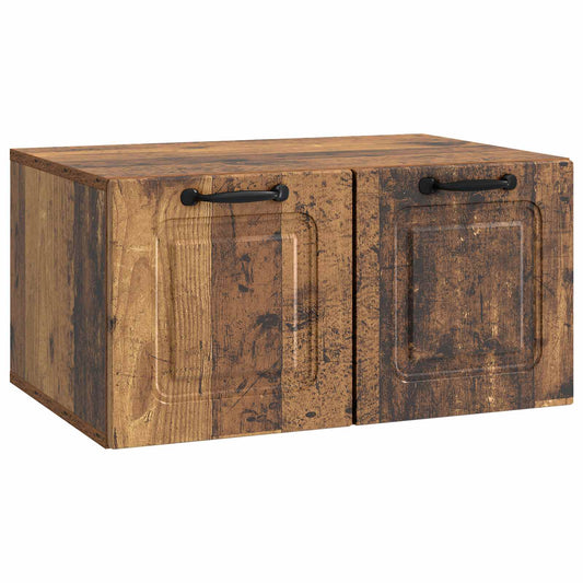 Fali TV szekrény Antik Fa 59,5 x 41 x 30 cm Szerelt Fa