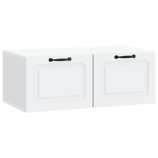 Fali TV szekrény Fehér 78,5 x 41 x 30 cm Szerelt Fa
