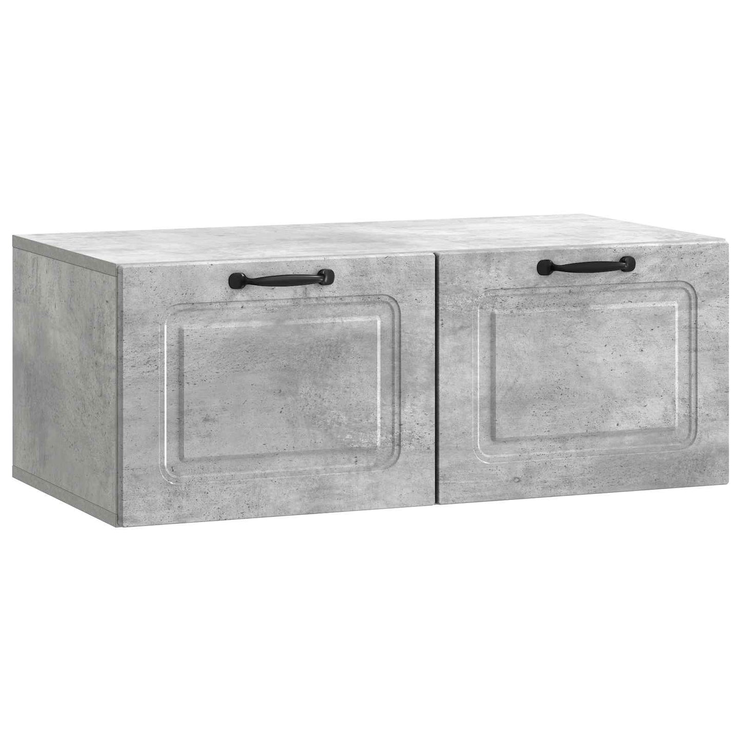 Fali TV szekrény Betonszürke 78,5 x 41 x 30 cm Szerelt Fa