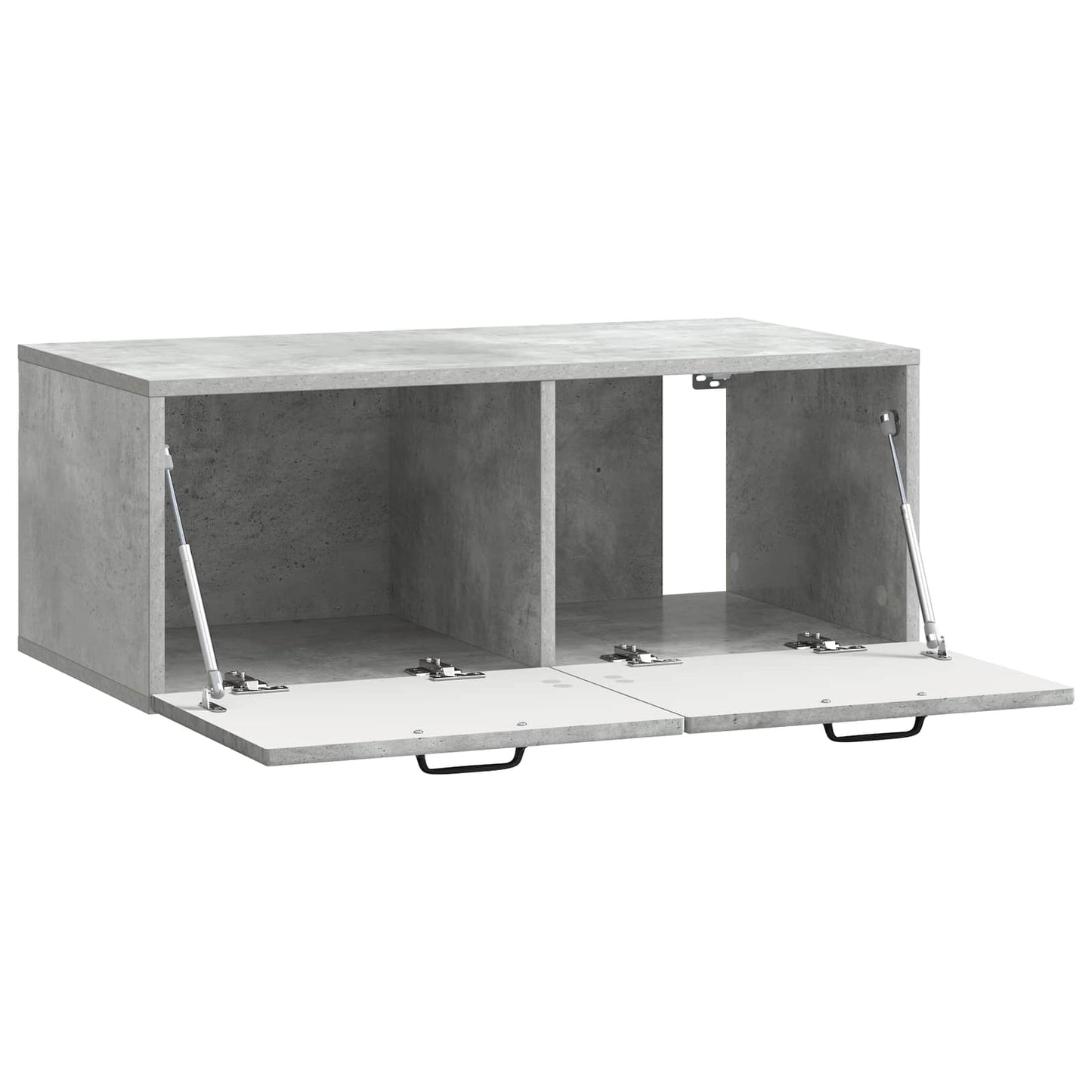 Fali TV szekrény Betonszürke 78,5 x 41 x 30 cm Szerelt Fa