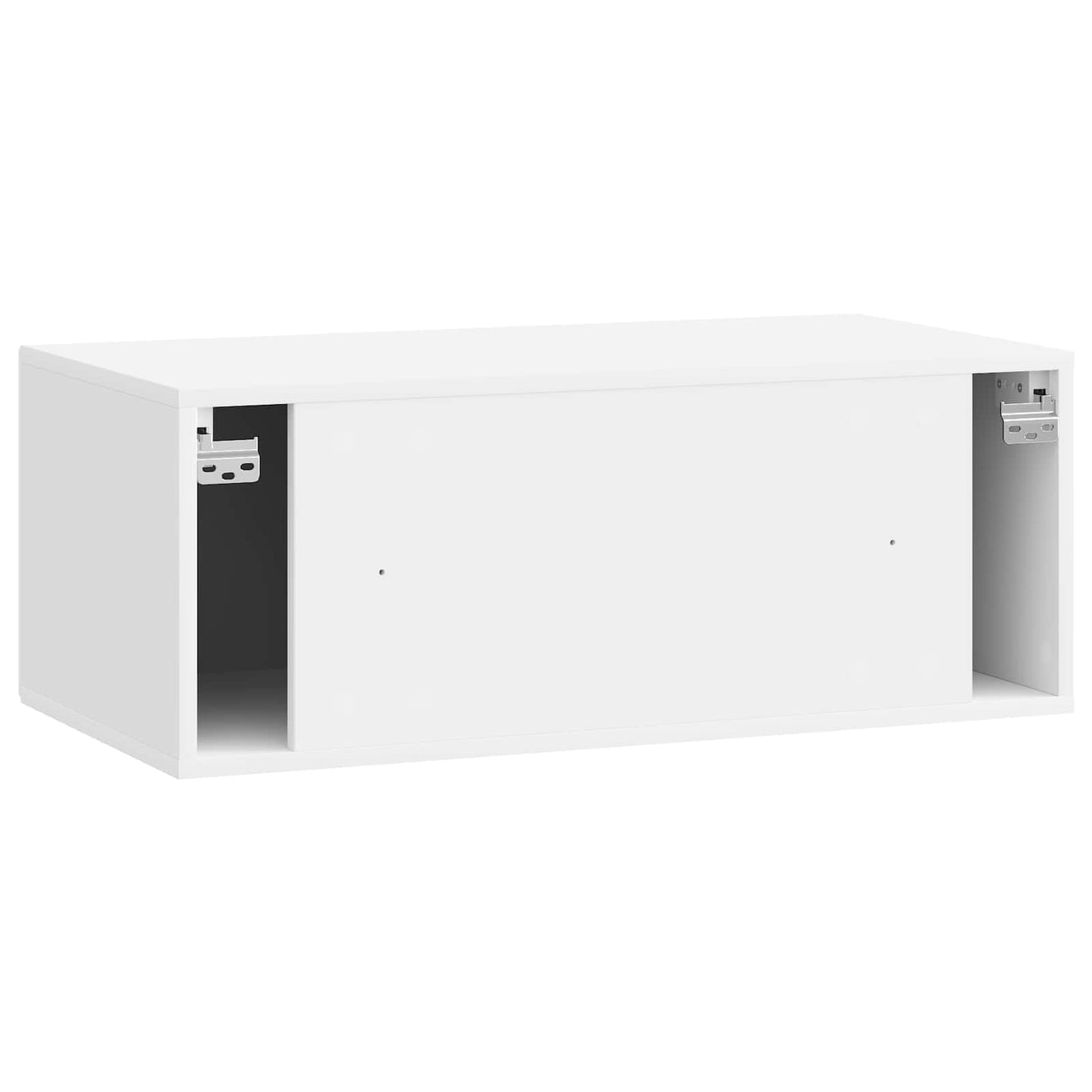 Fali TV szekrény Magasfényű Fehér 78,5 x 41 x 30 cm Szerelt Fa