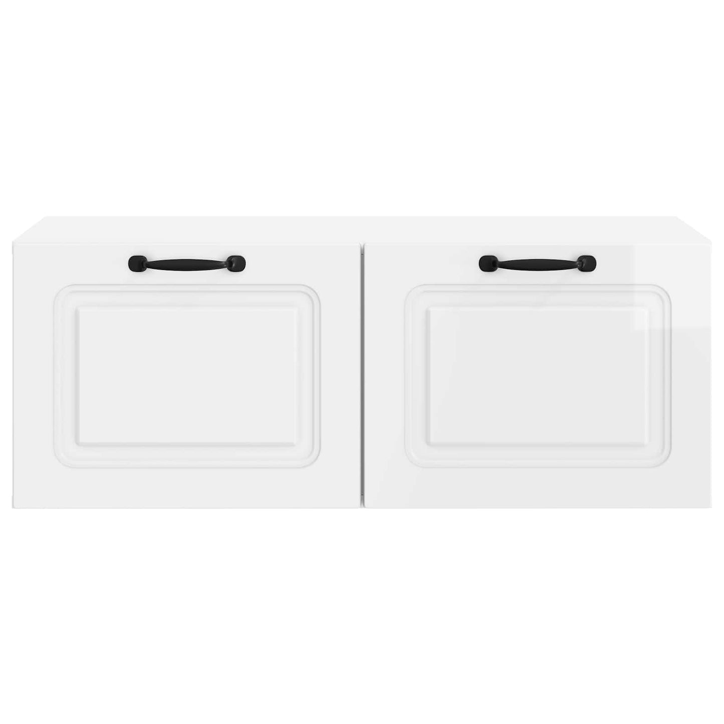 Fali TV szekrény Magasfényű Fehér 78,5 x 41 x 30 cm Szerelt Fa