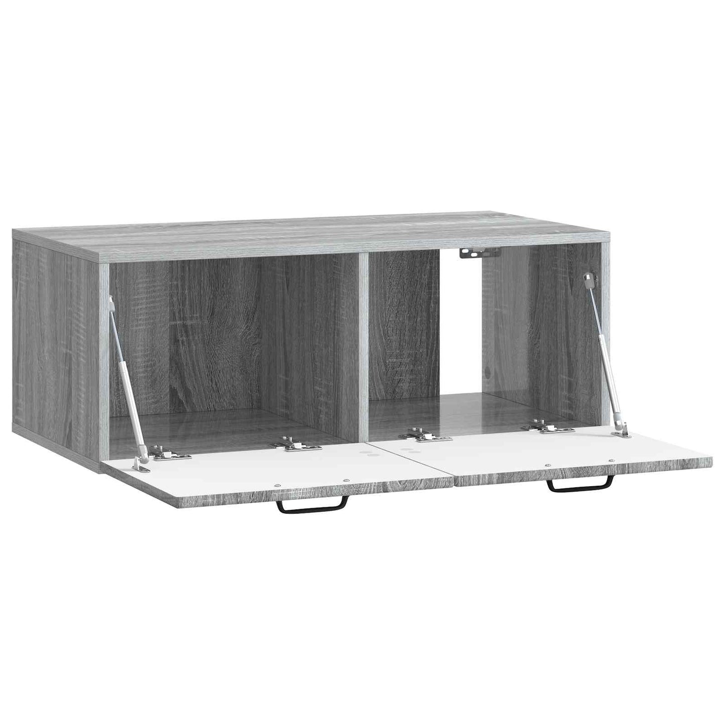 Fali TV szekrény Szürke Sonoma 78,5 x 41 x 30 cm Szerelt Fa