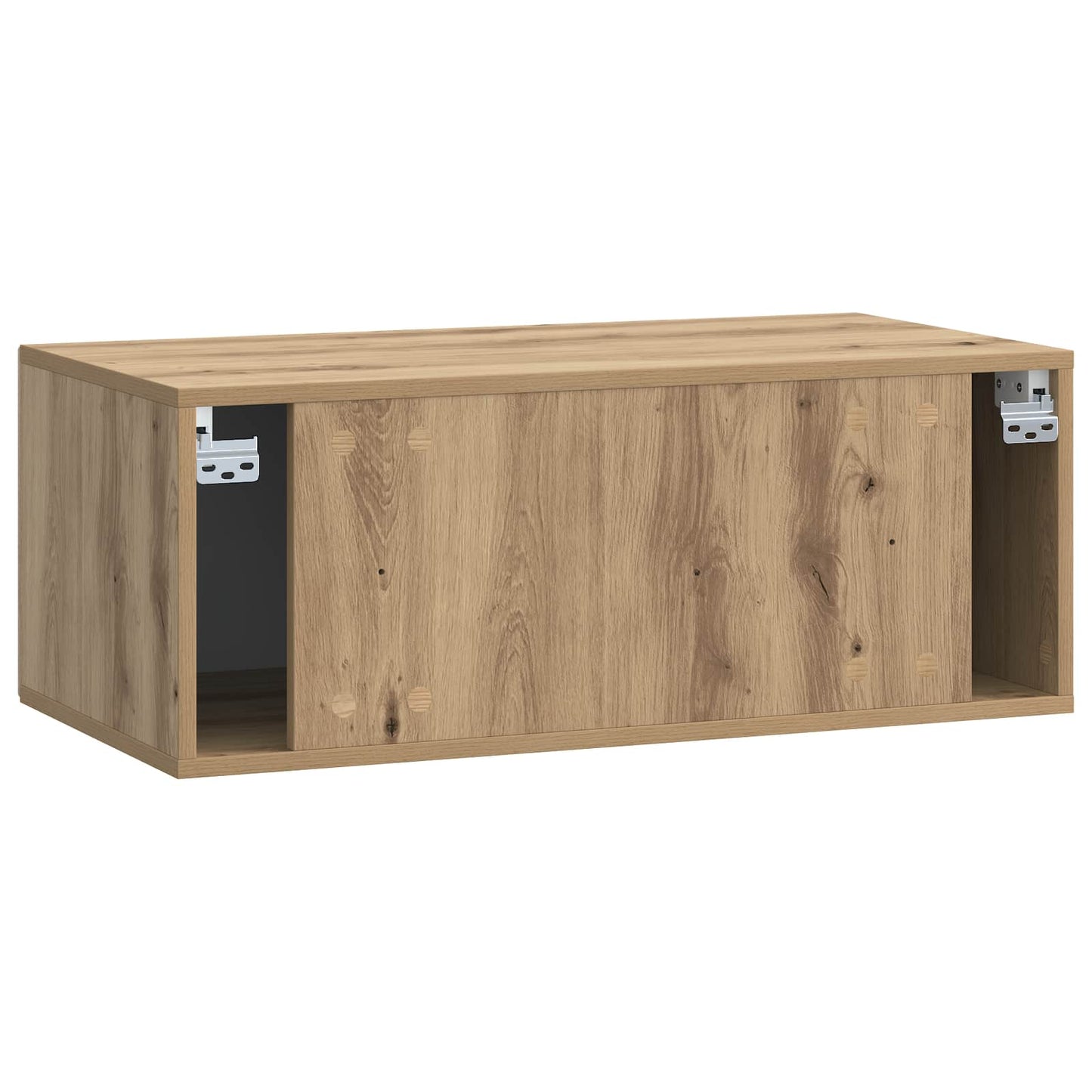 Fali TV szekrény 78,5 x 41 x 30 cm Kézműves Tölgy Szerelt Fa